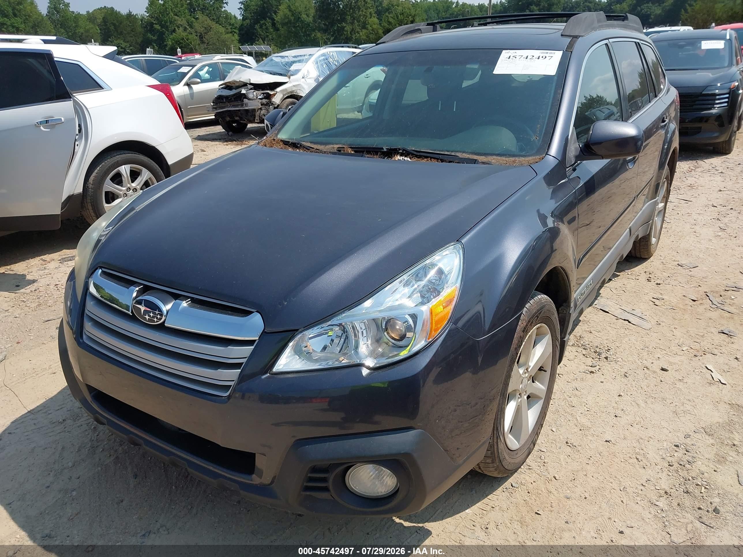 2013 Subaru Outback 2.5i Premium Gray vin: 4S4BRBGC9D3249181