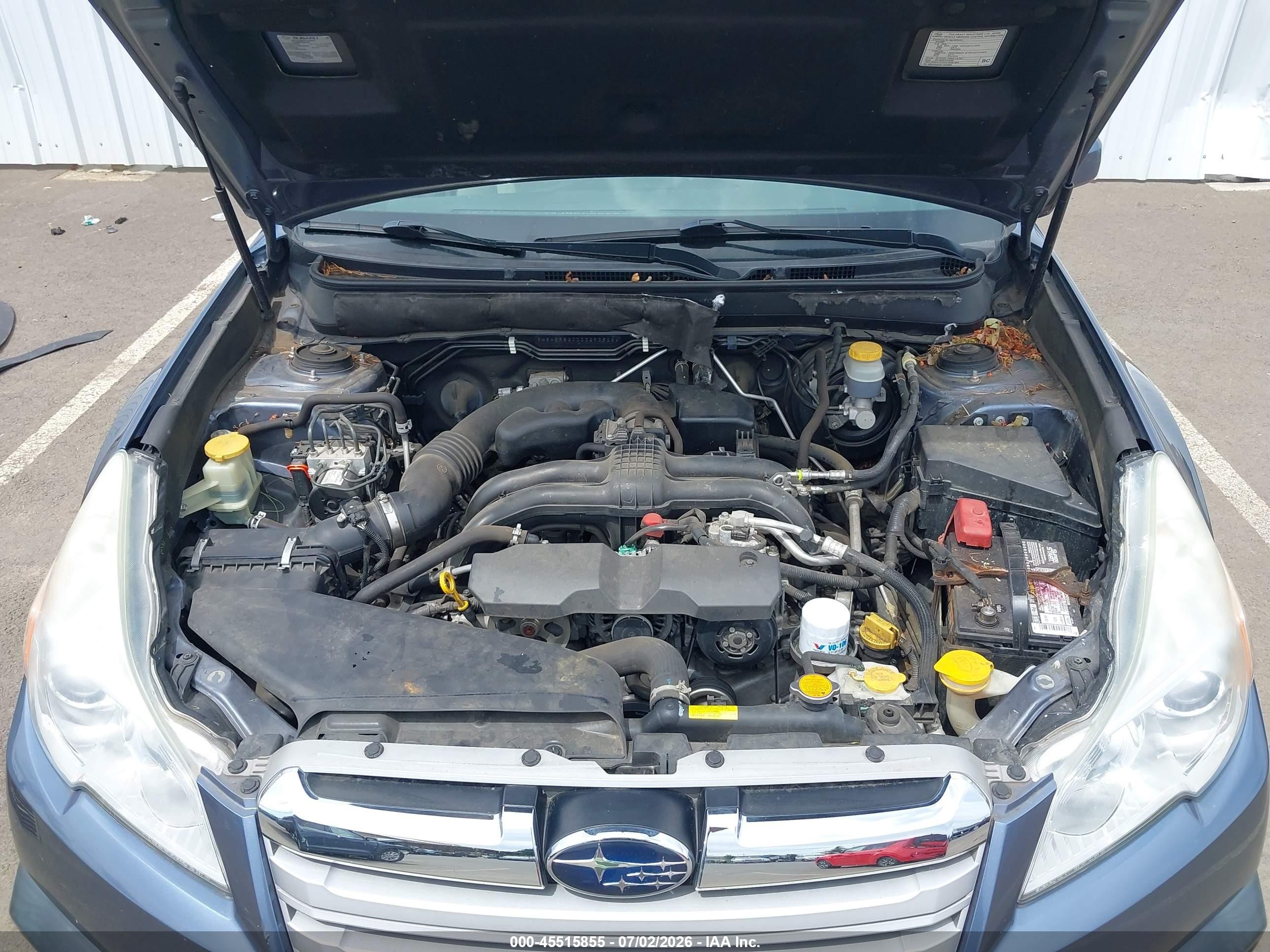 2013 Subaru Outback 2.5i Premium Light Blue vin: 4S4BRBGCXD3293528