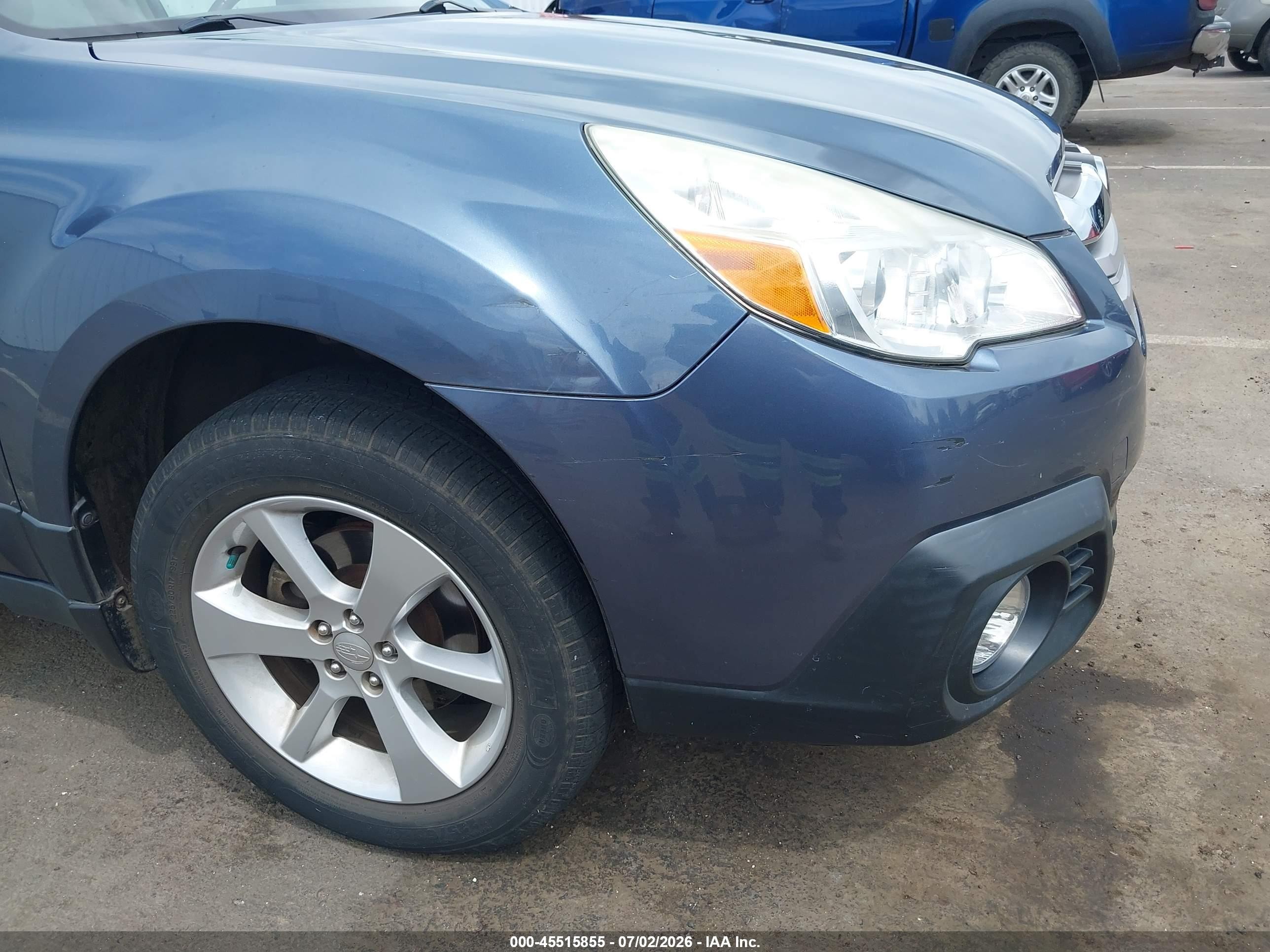2013 Subaru Outback 2.5i Premium Light Blue vin: 4S4BRBGCXD3293528