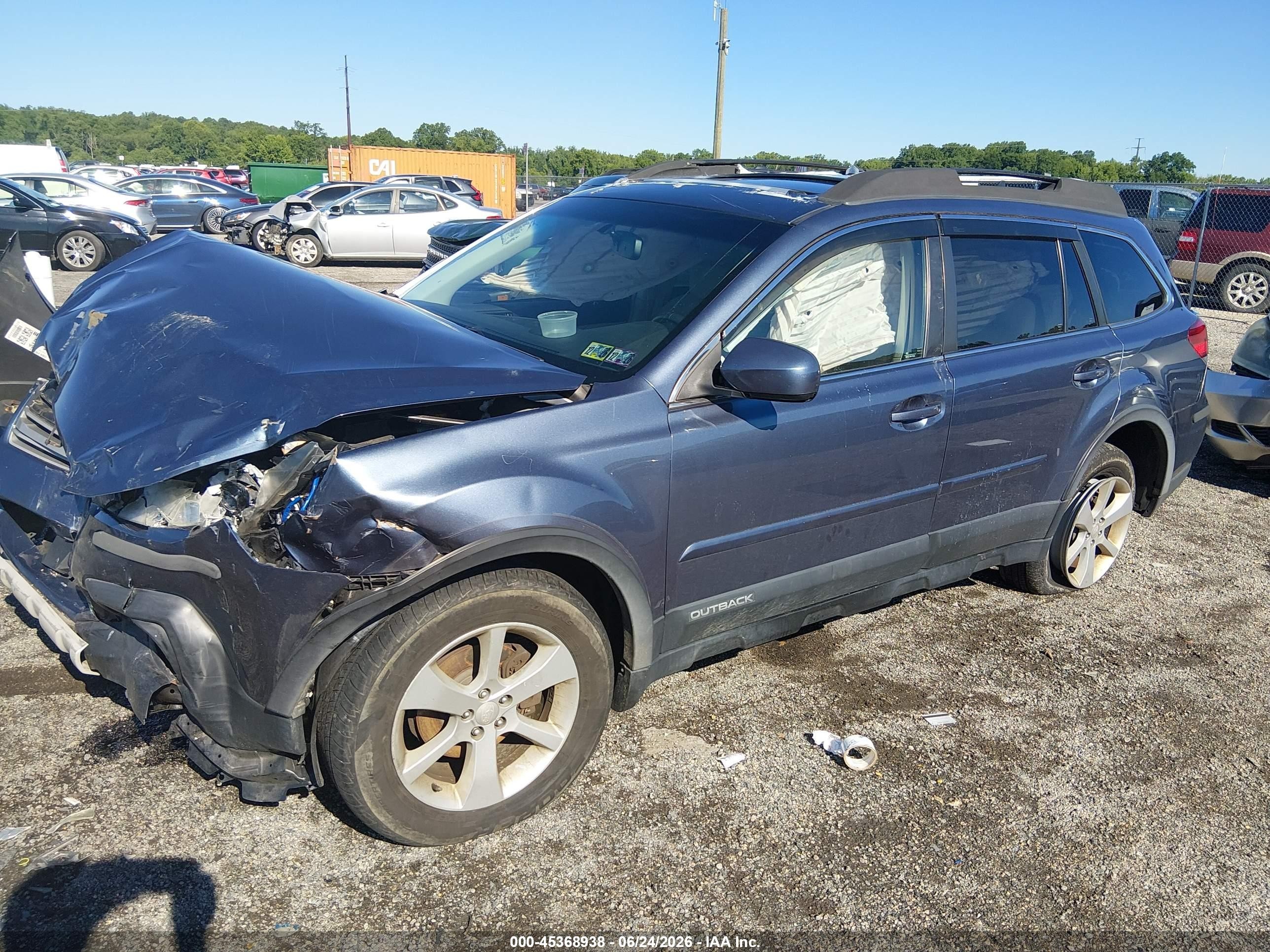2013 Subaru Outback 2.5i Premium Синий vin: 4S4BRBHC4D3242394