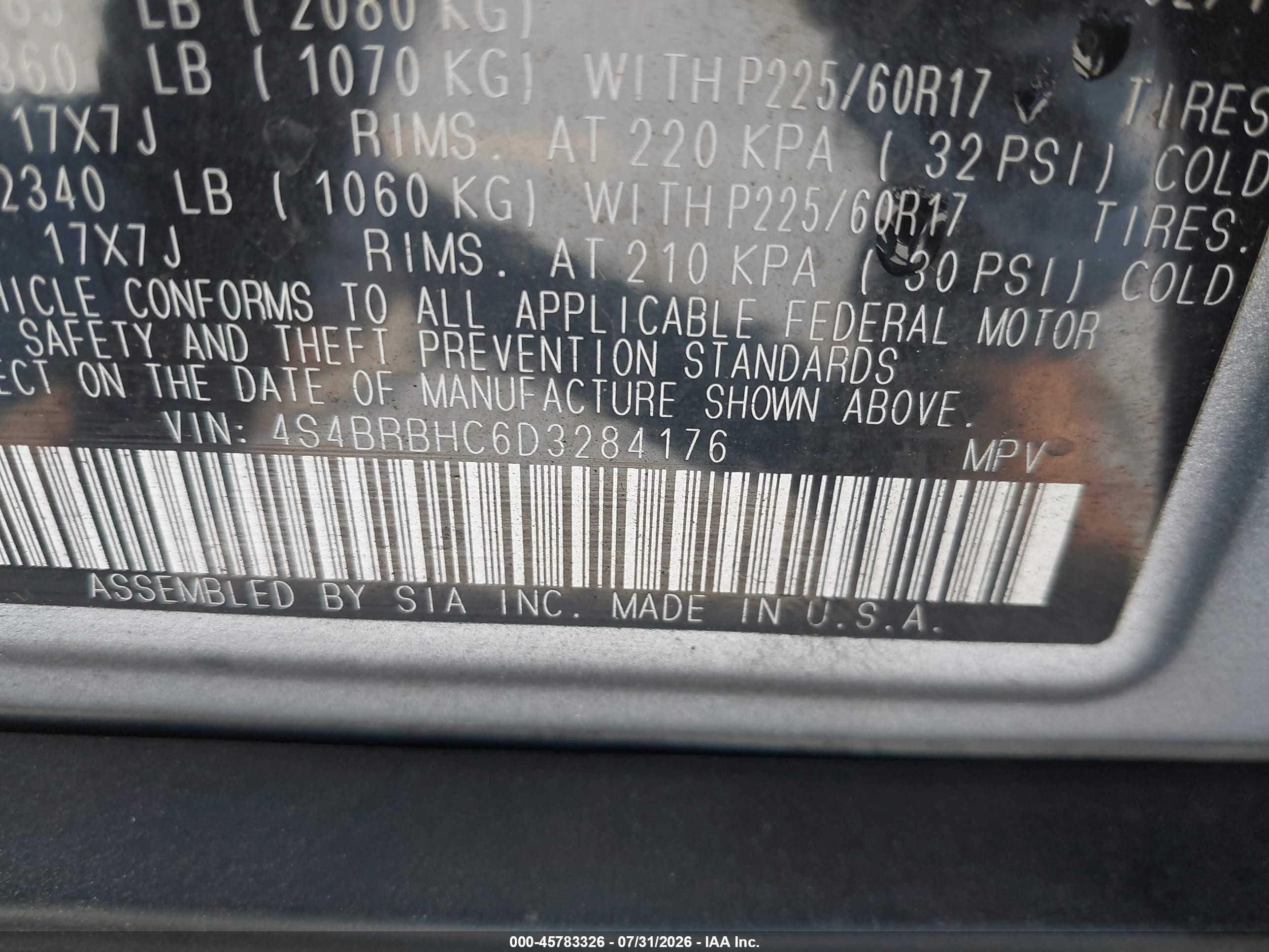2013 Subaru Outback 2.5i Premium Silver vin: 4S4BRBHC6D3284176