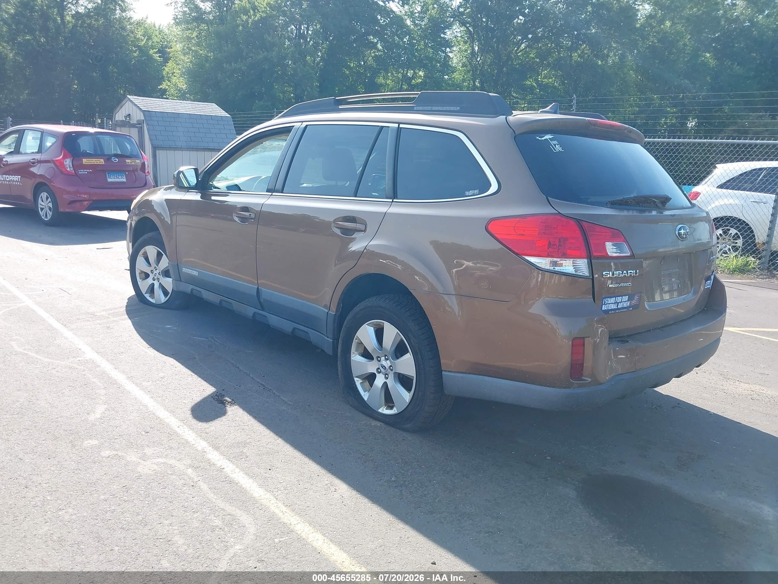 2012 Subaru Outback 2.5i Limited Brown vin: 4S4BRBJC1C3298396