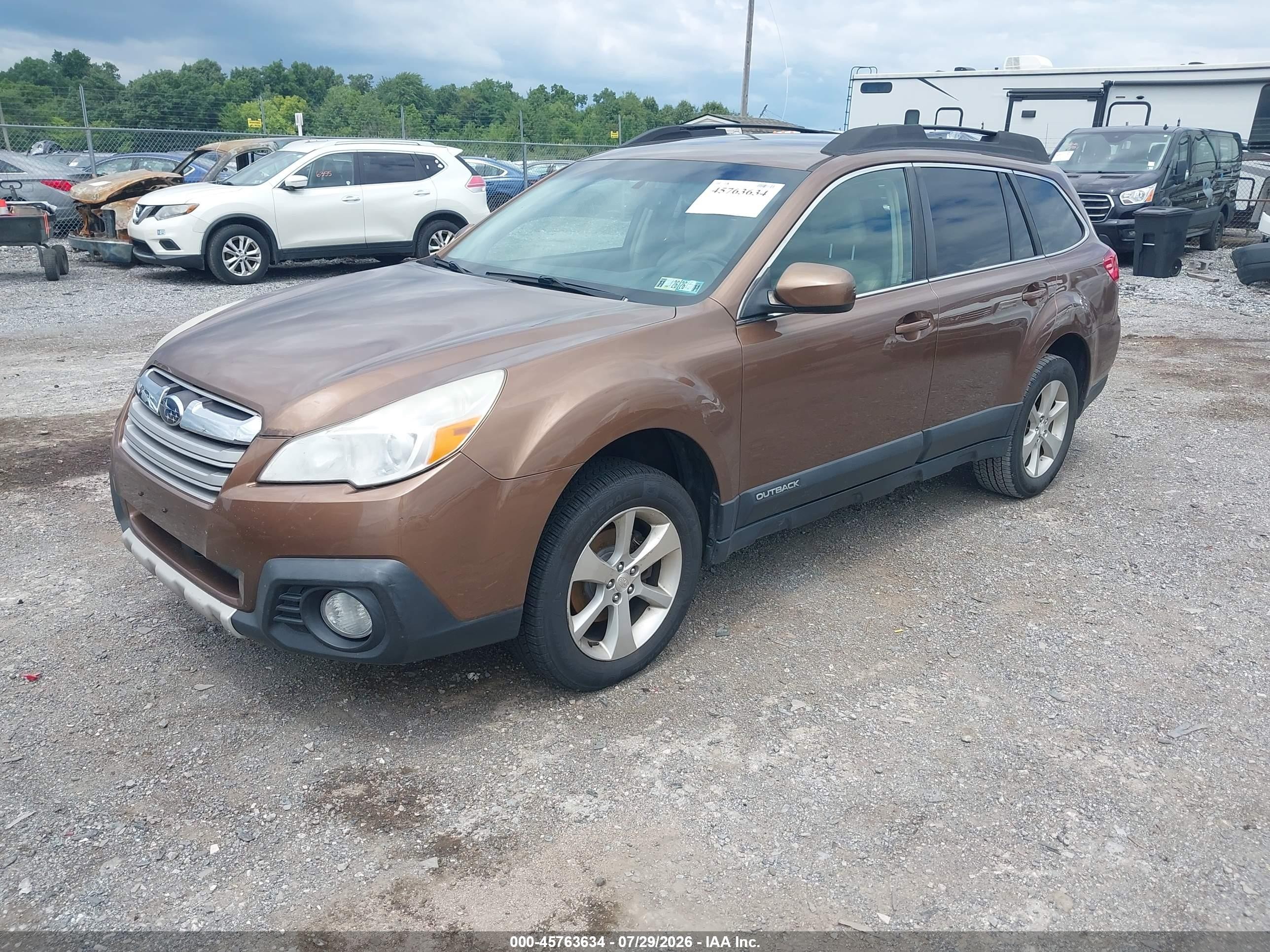2013 Subaru Outback 2.5i Limited Brown vin: 4S4BRBJC1D3261916