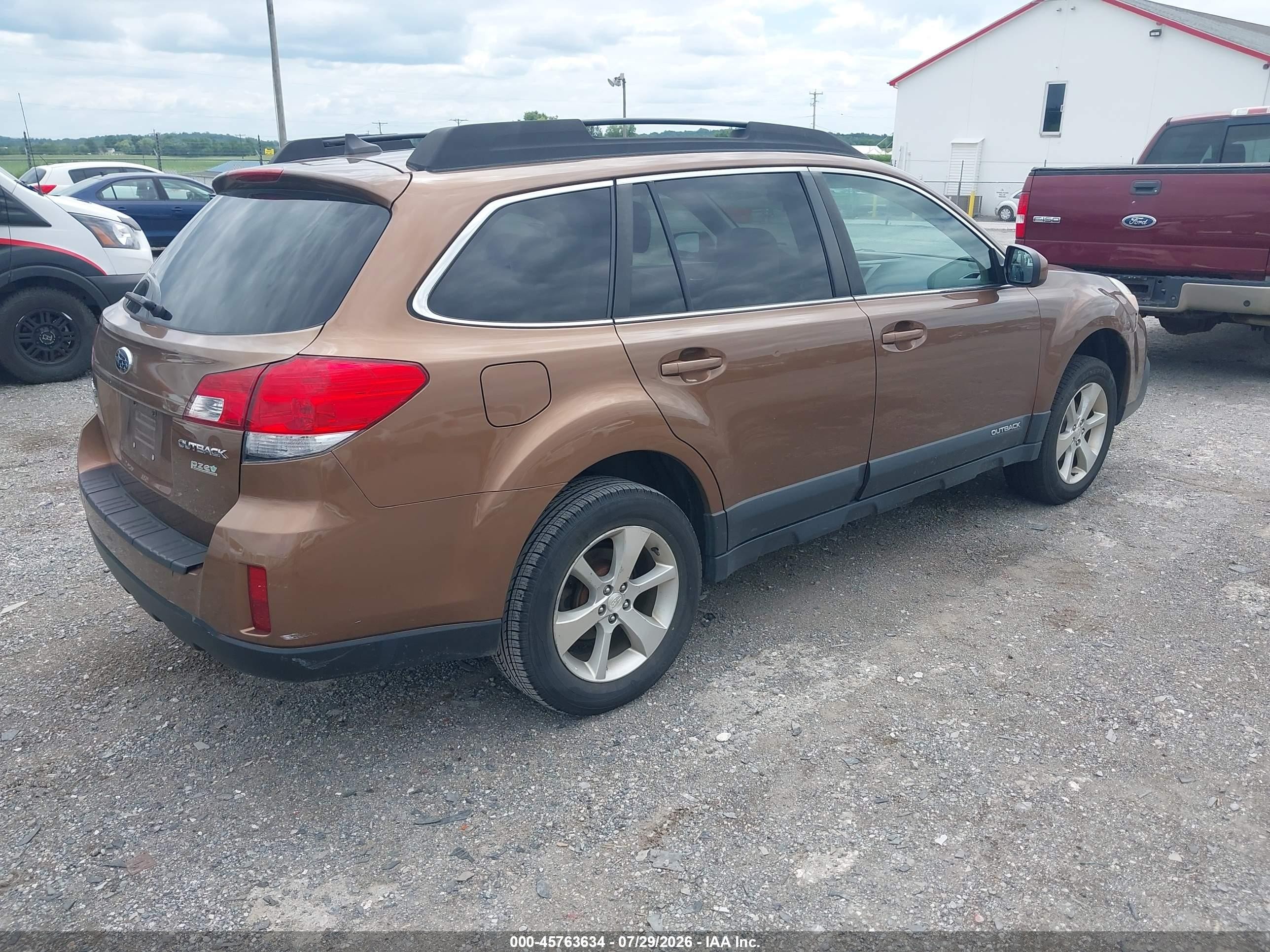 2013 Subaru Outback 2.5i Limited Brown vin: 4S4BRBJC1D3261916