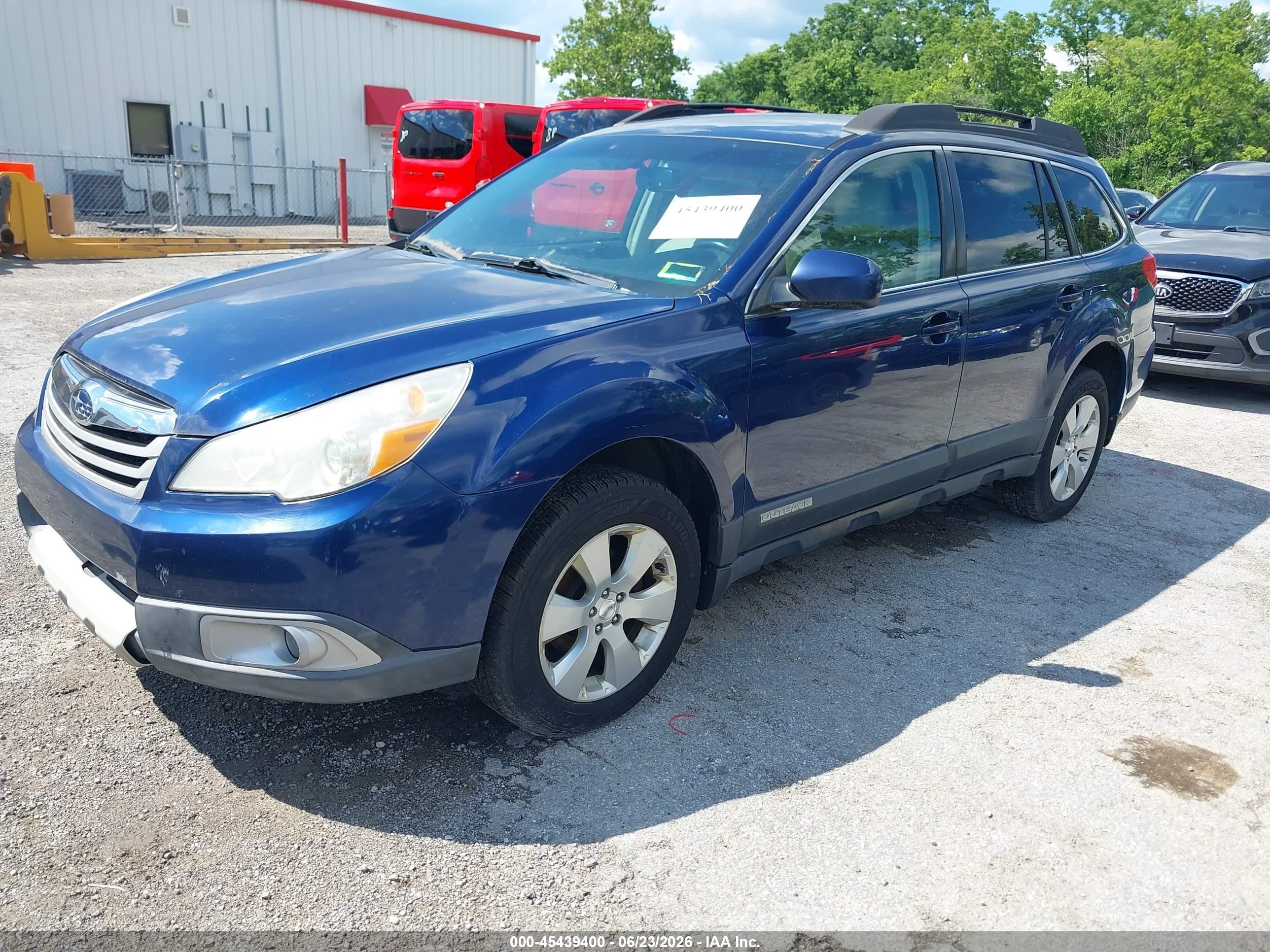 2010 Subaru Outback 2.5i Limited Blue vin: 4S4BRBJC2A3344430