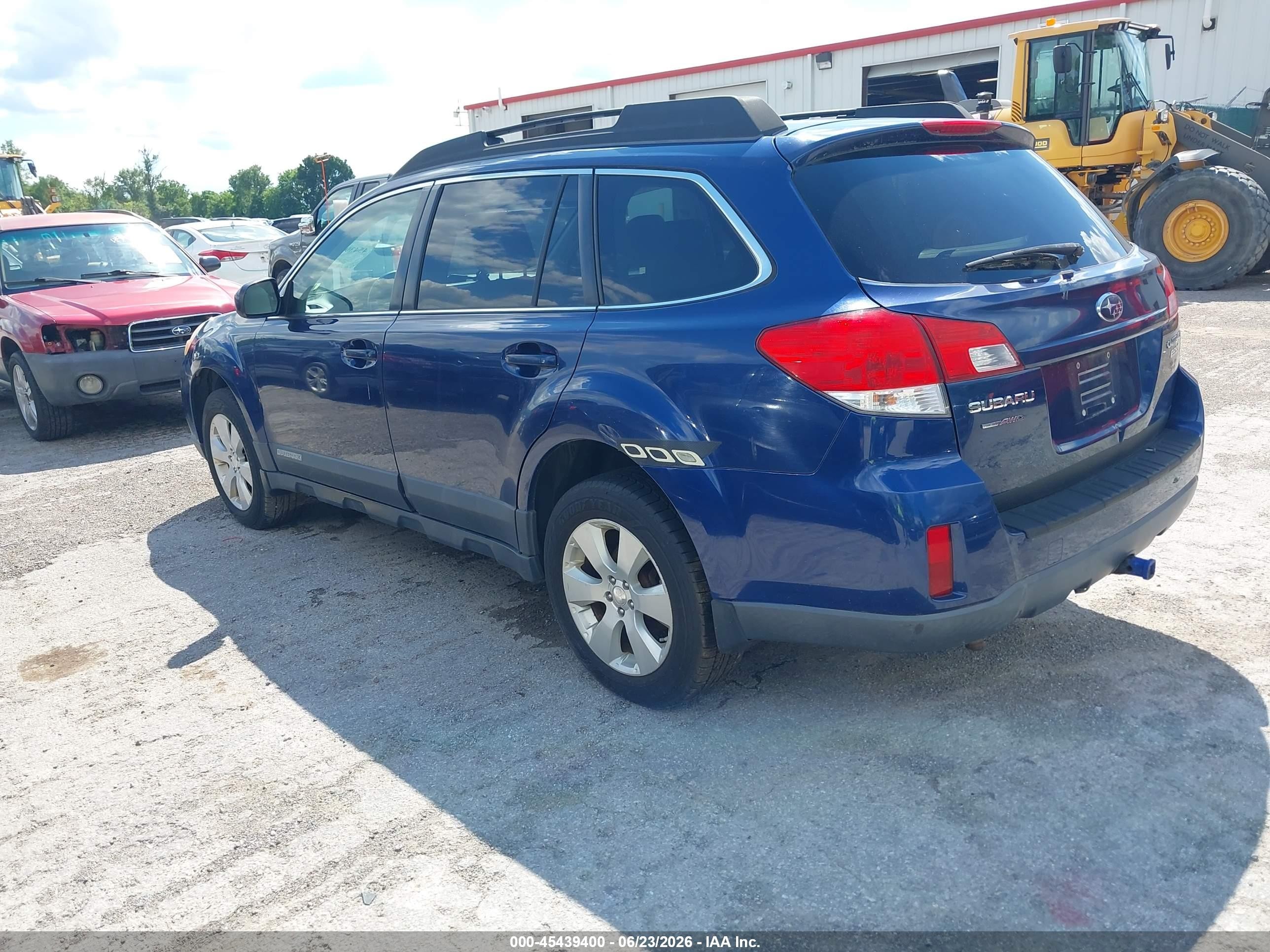 2010 Subaru Outback 2.5i Limited Blue vin: 4S4BRBJC2A3344430