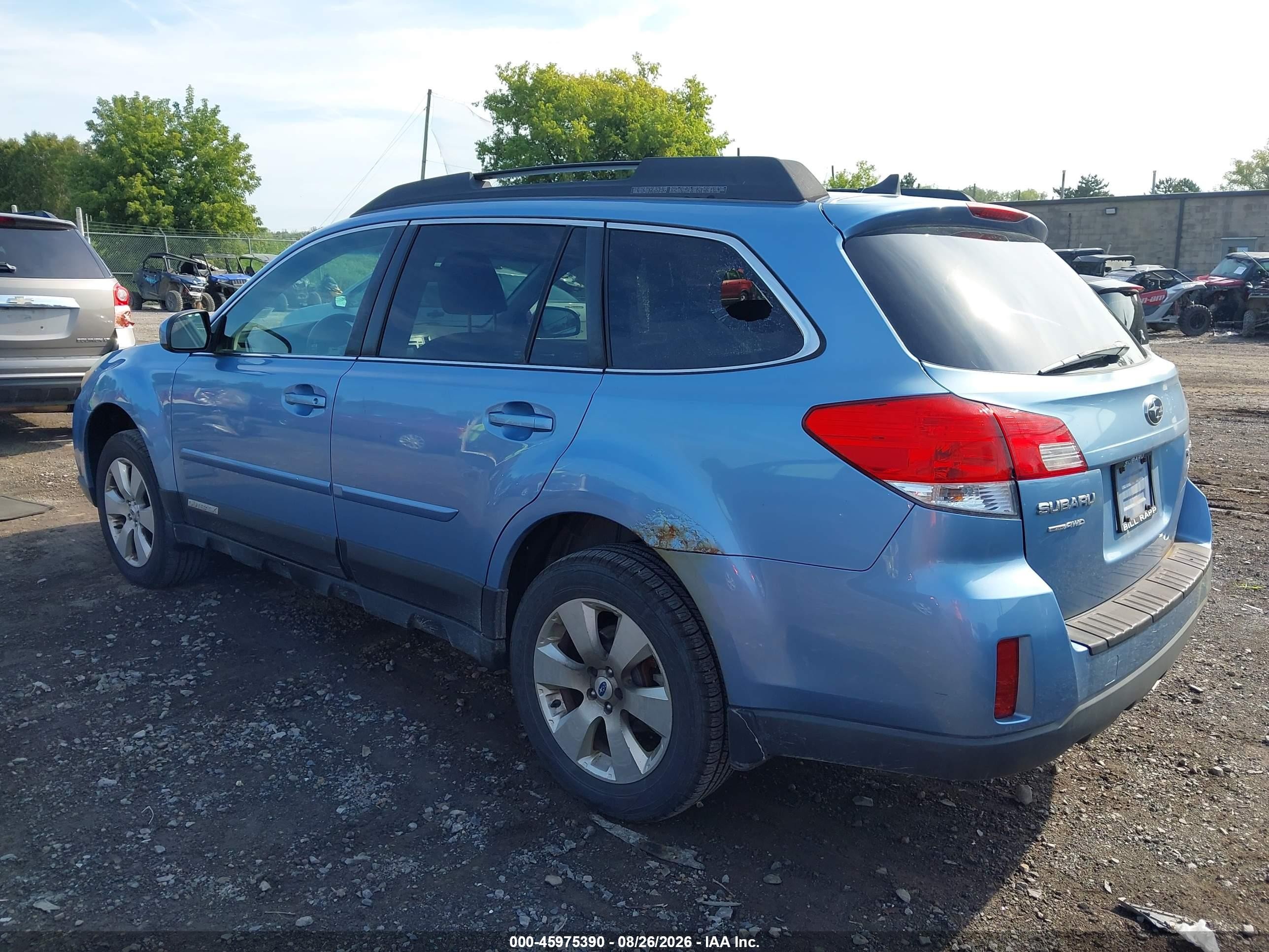2012 Subaru Outback 2.5i Limited Синий vin: 4S4BRBJC2C3279534
