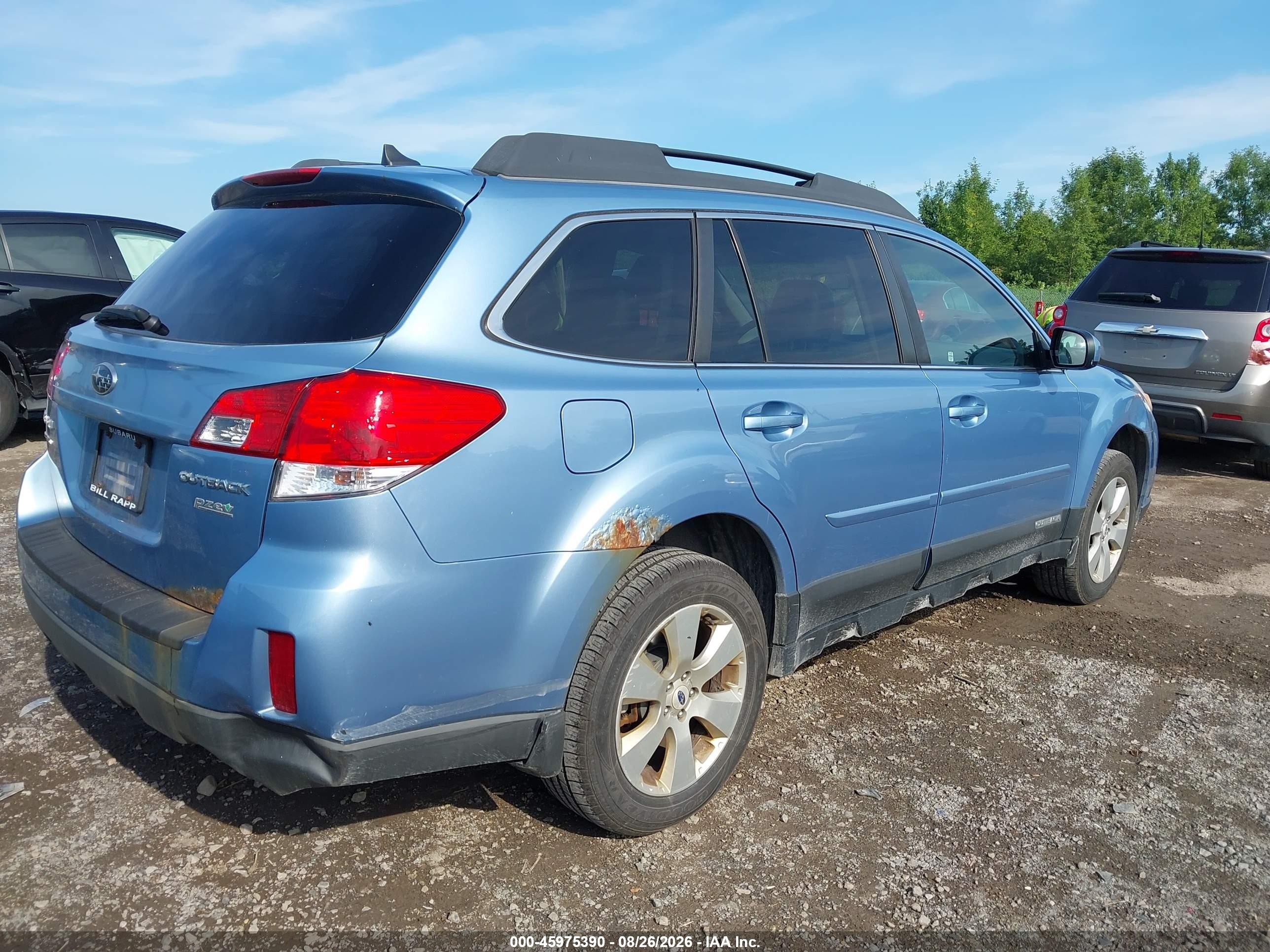 2012 Subaru Outback 2.5i Limited Синий vin: 4S4BRBJC2C3279534