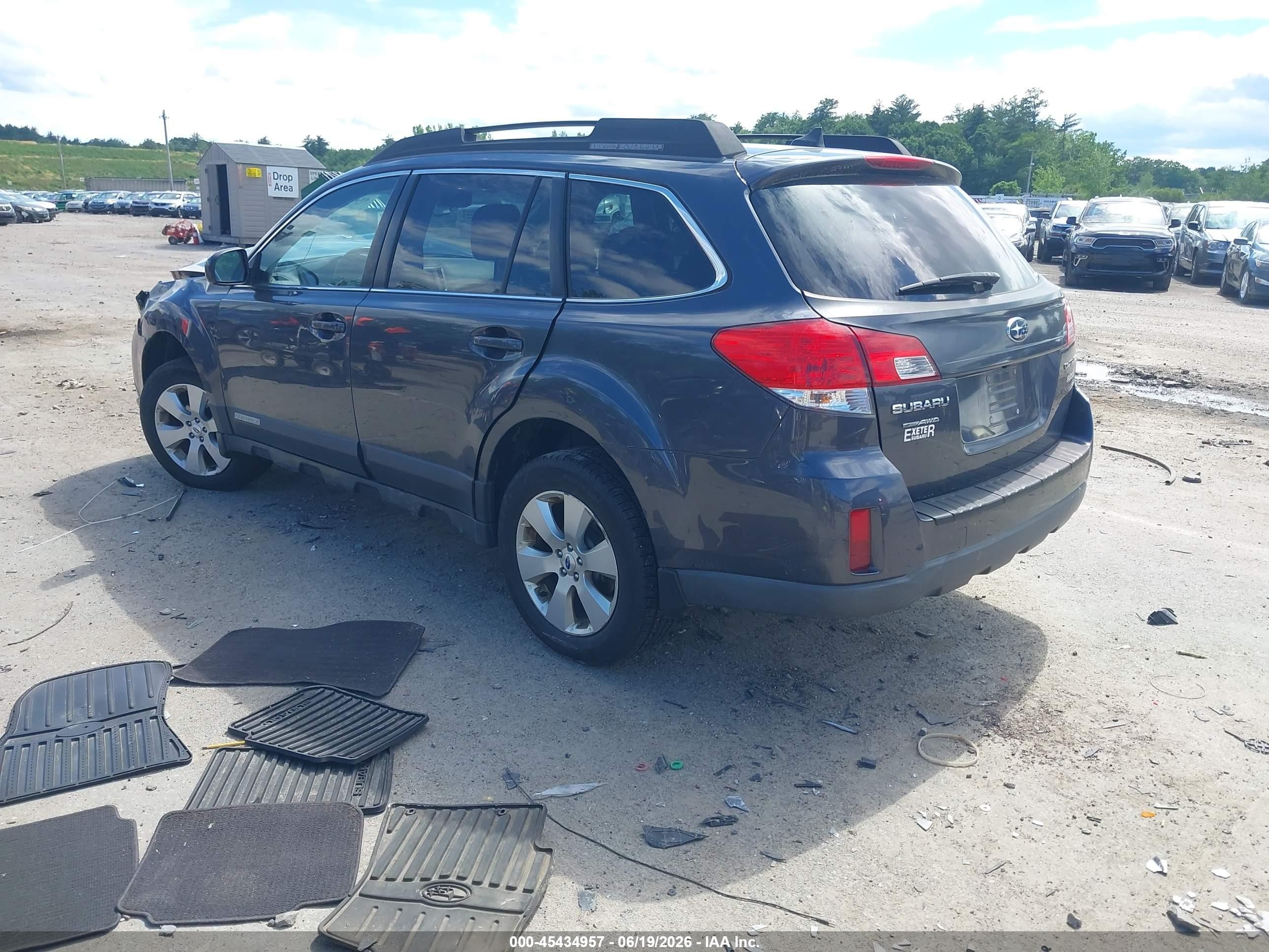 2012 Subaru Outback 2.5i Limited Light Blue vin: 4S4BRBJC2C3290467