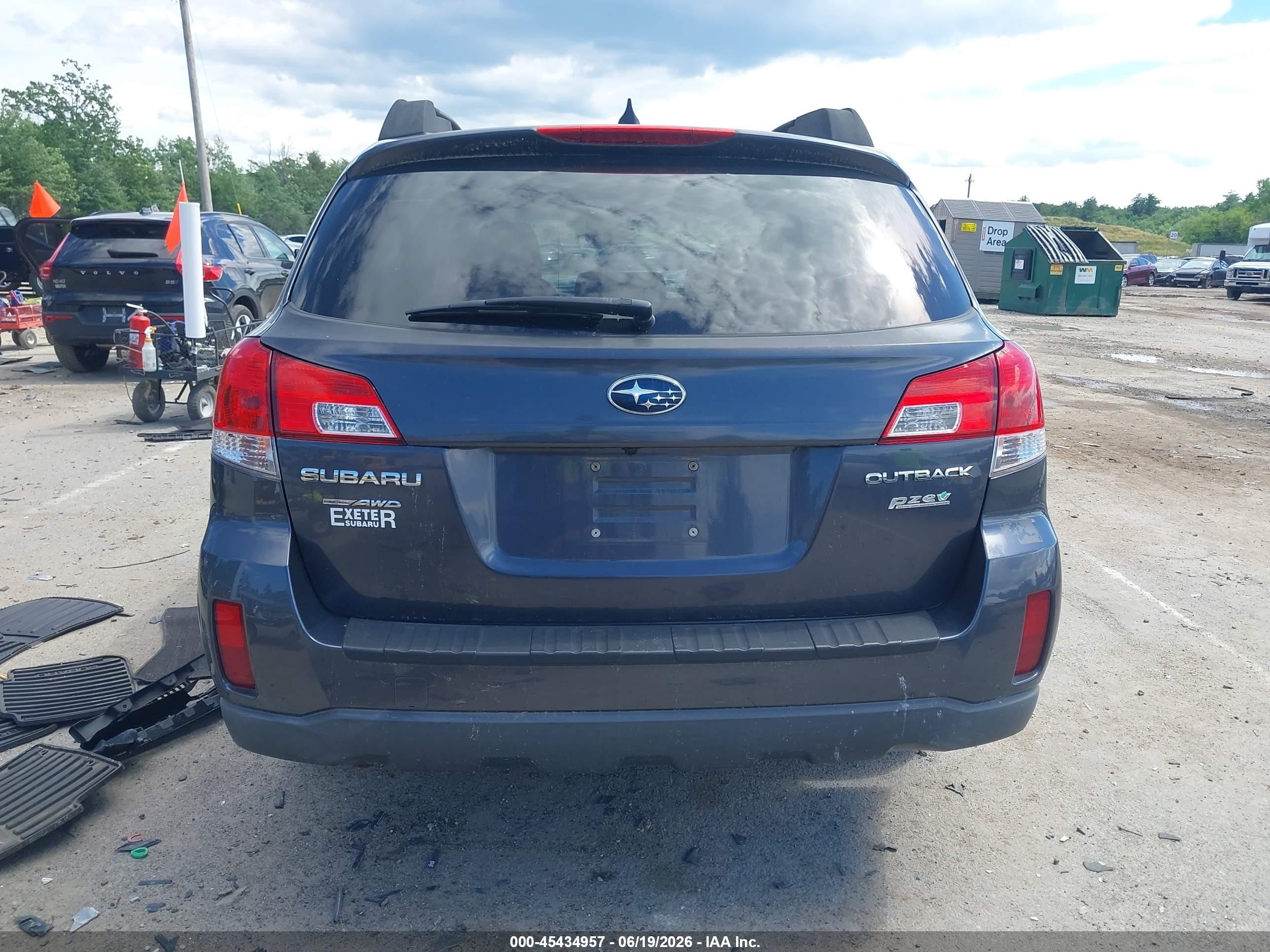 2012 Subaru Outback 2.5i Limited Light Blue vin: 4S4BRBJC2C3290467