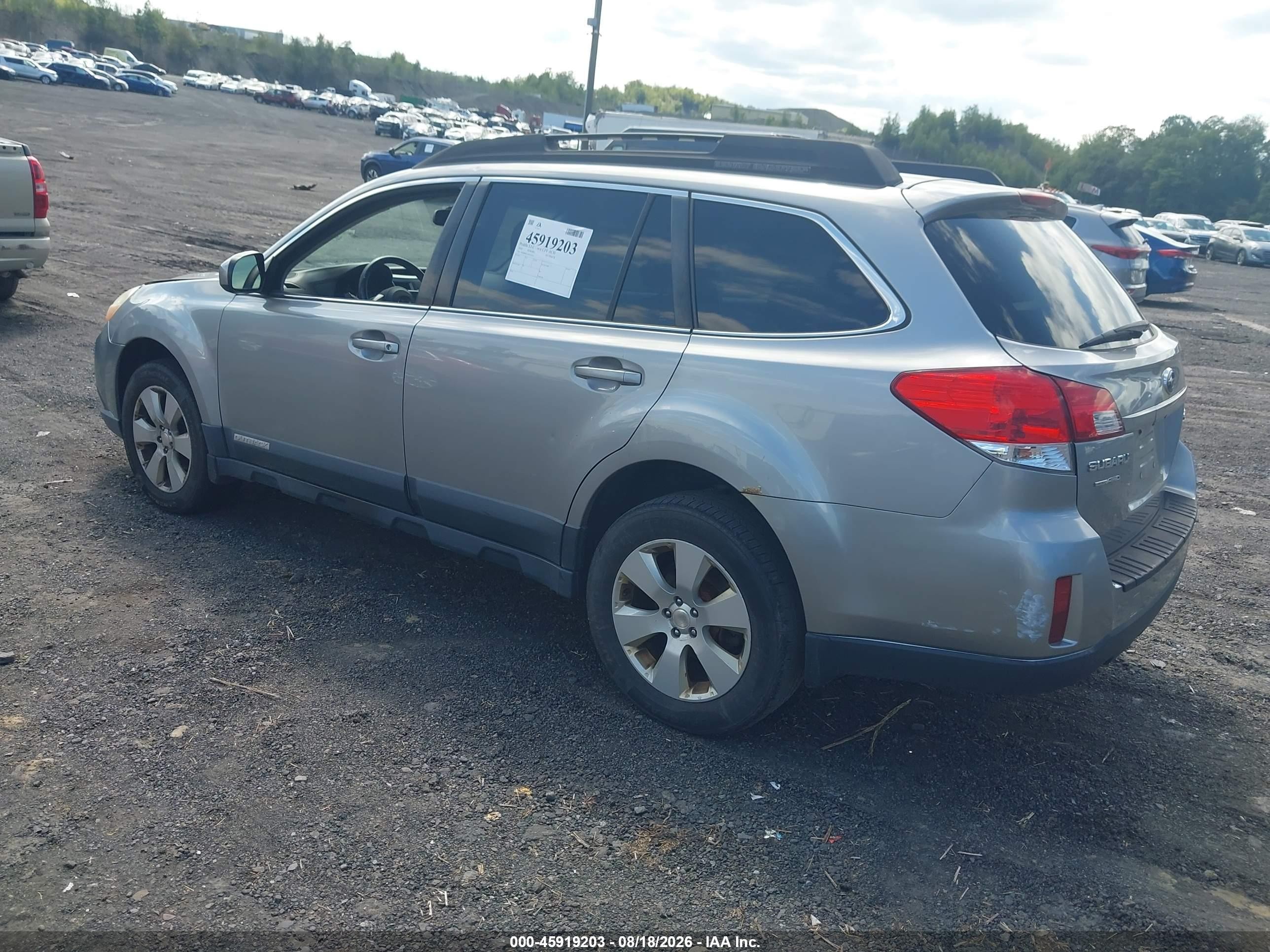 2010 Subaru Outback 2.5i Limited Gray vin: 4S4BRBJC4A3325412