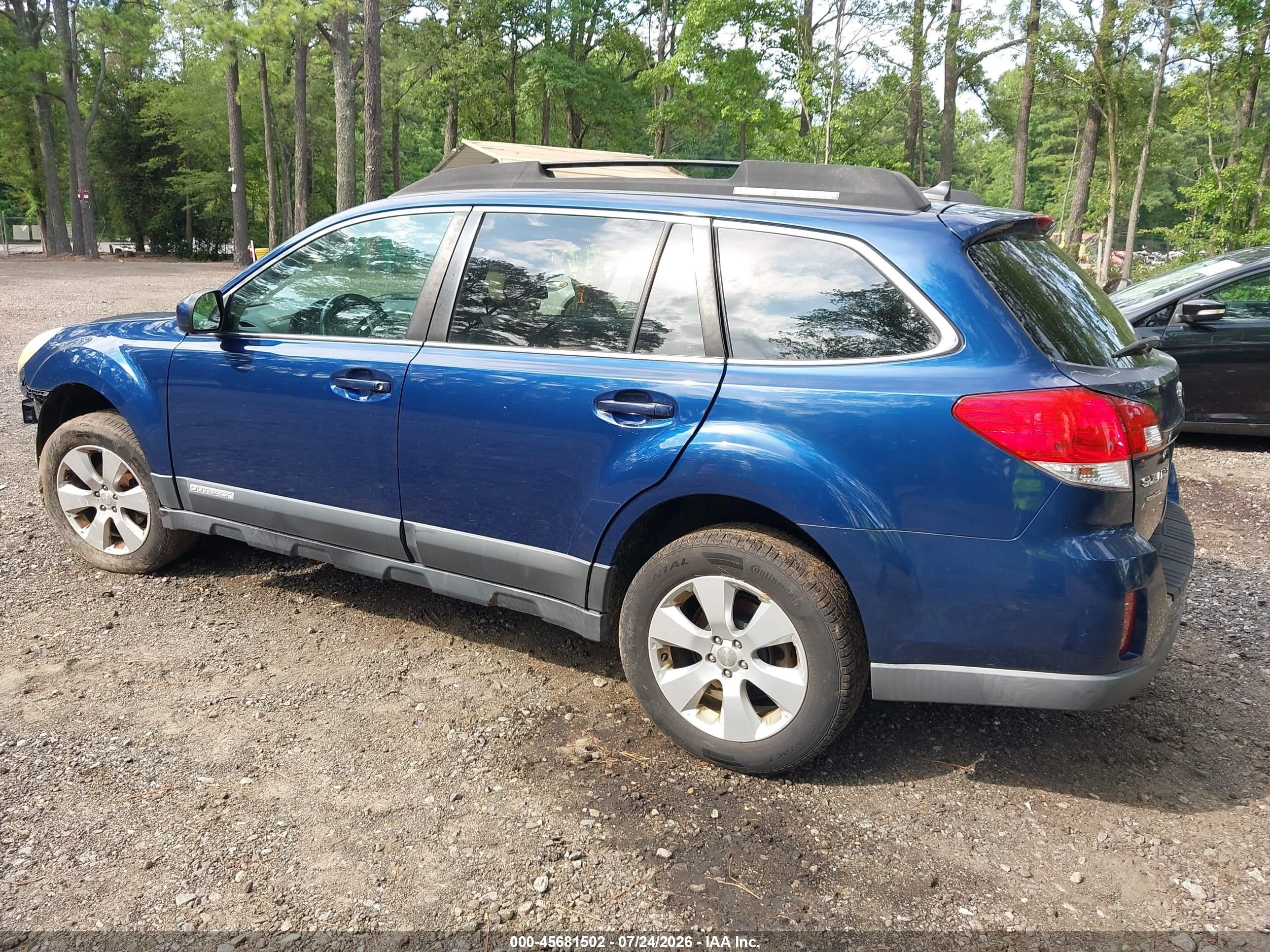 2011 Subaru Outback 2.5i Limited Blue vin: 4S4BRBJC4B3358315