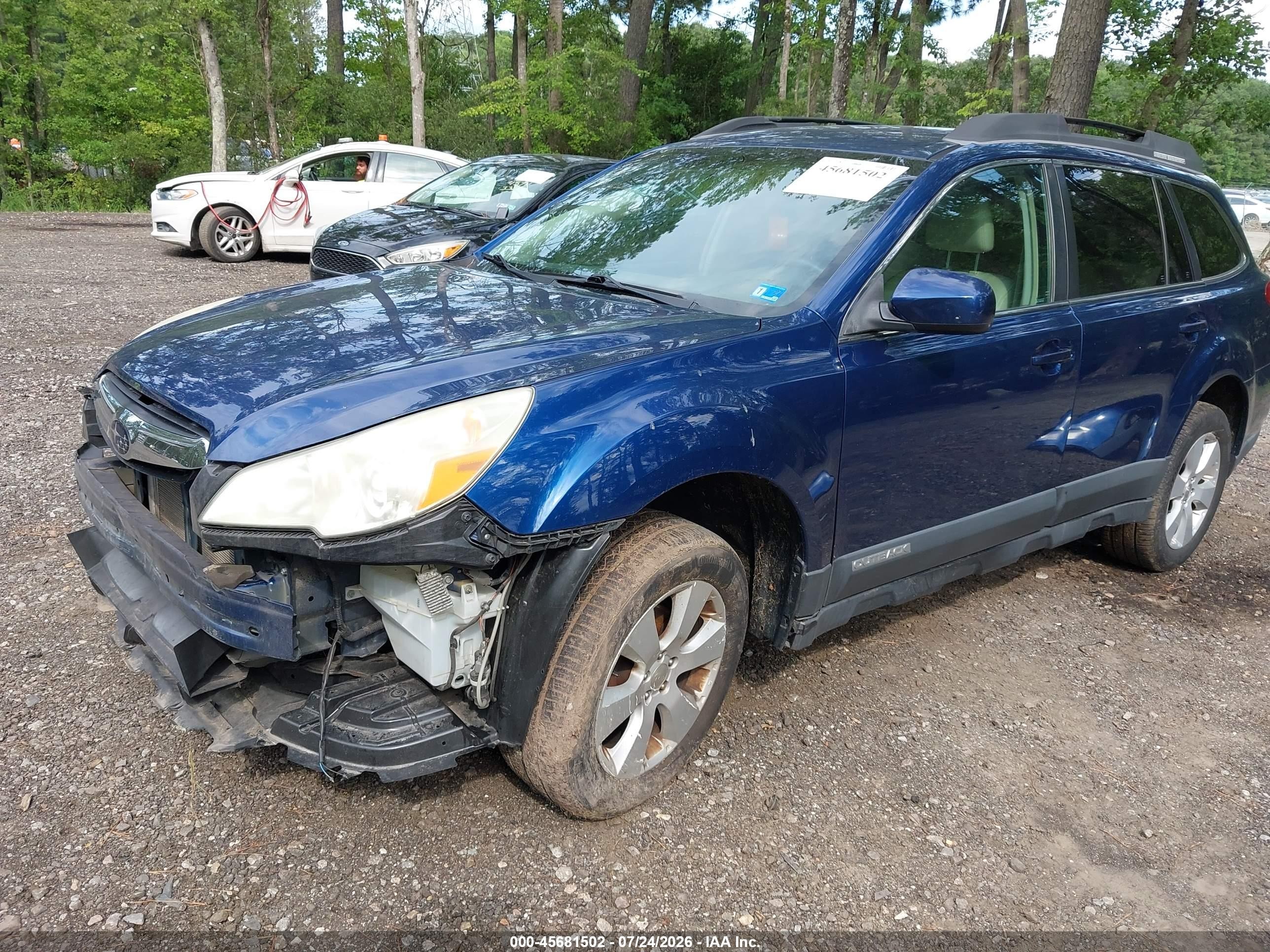 2011 Subaru Outback 2.5i Limited Blue vin: 4S4BRBJC4B3358315