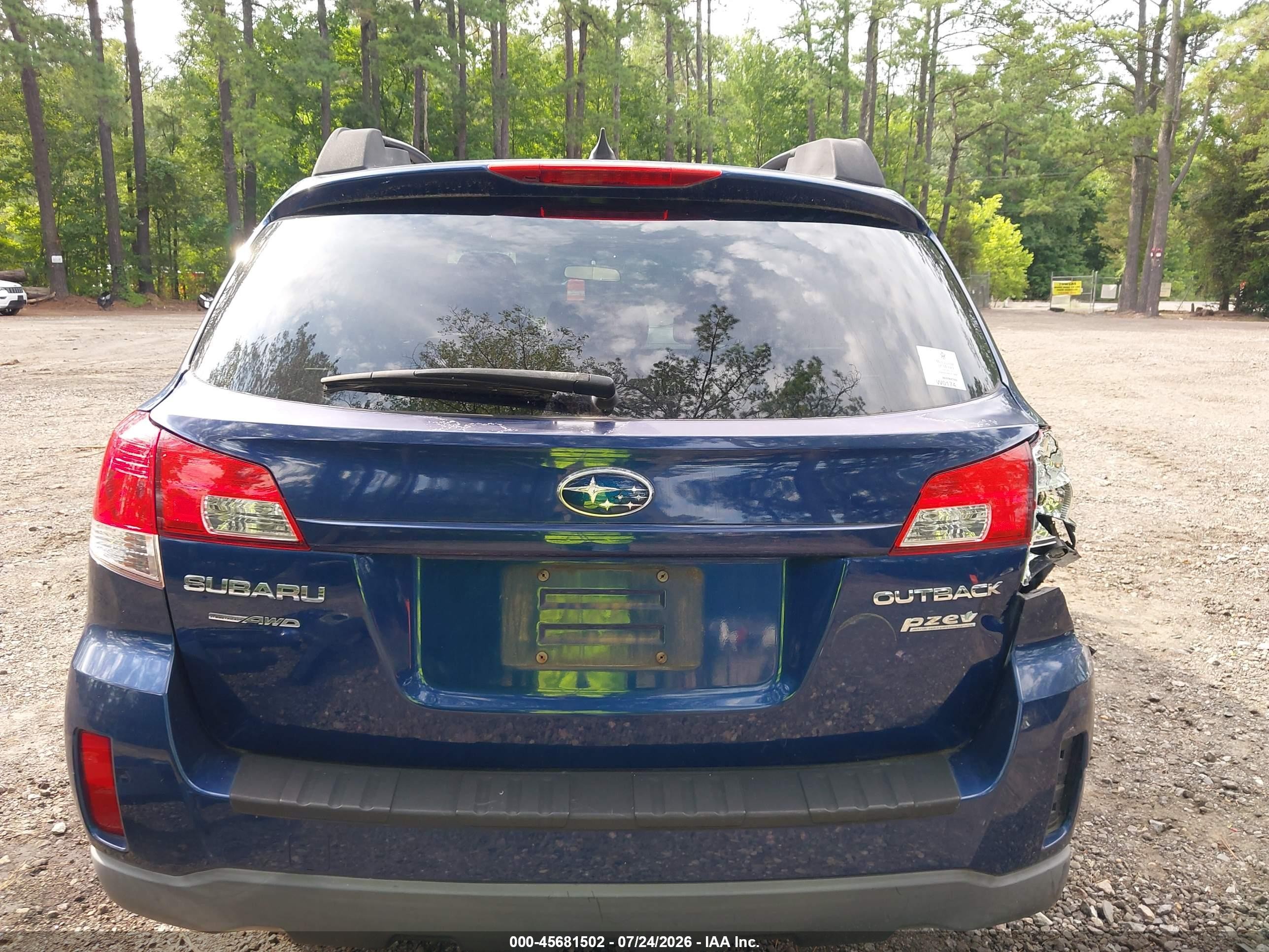 2011 Subaru Outback 2.5i Limited Blue vin: 4S4BRBJC4B3358315