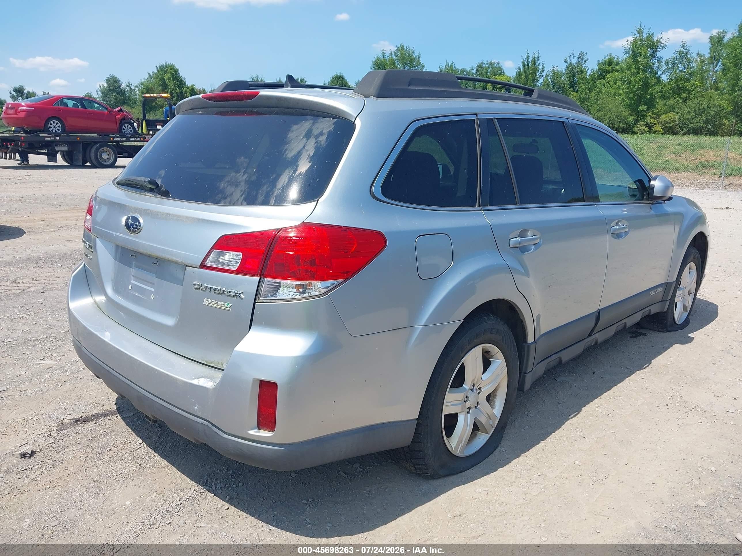 2012 Subaru Outback 2.5i Limited Серебряный vin: 4S4BRBJC4C3255607