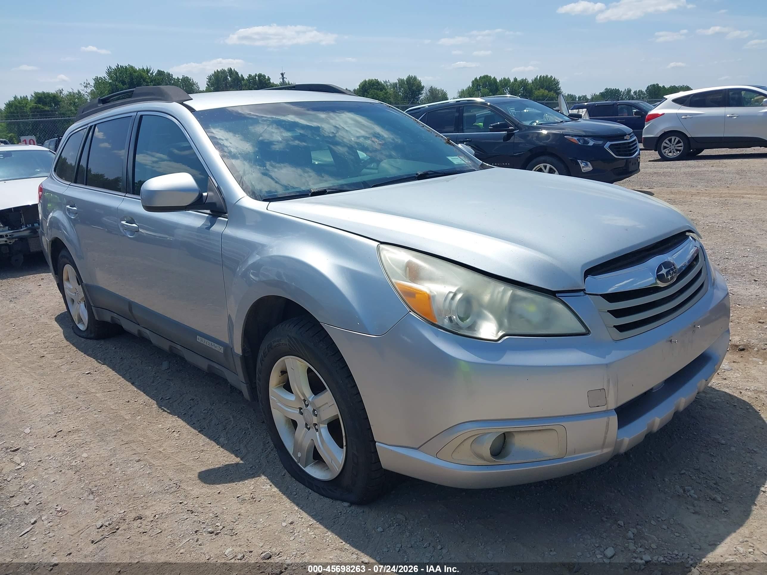 2012 Subaru Outback 2.5i Limited Silver vin: 4S4BRBJC4C3255607