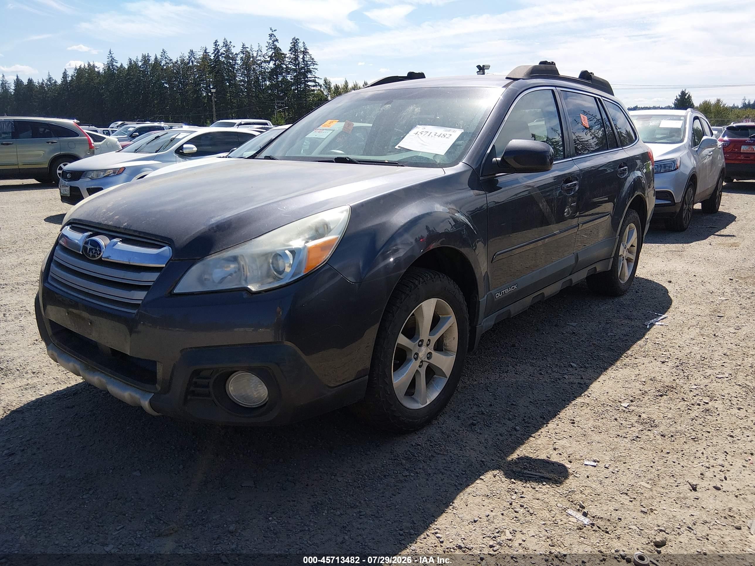 2013 Subaru Outback 2.5i Limited Серый vin: 4S4BRBJC4D3253759
