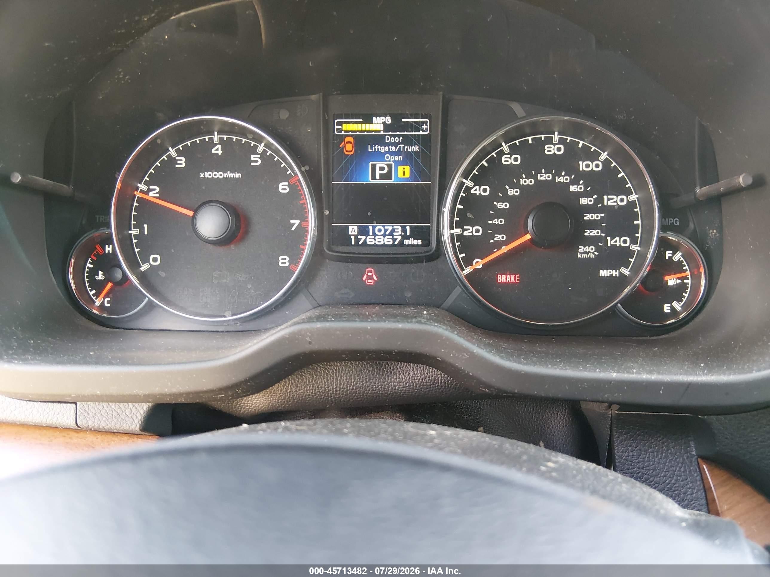 2013 Subaru Outback 2.5i Limited Серый vin: 4S4BRBJC4D3253759