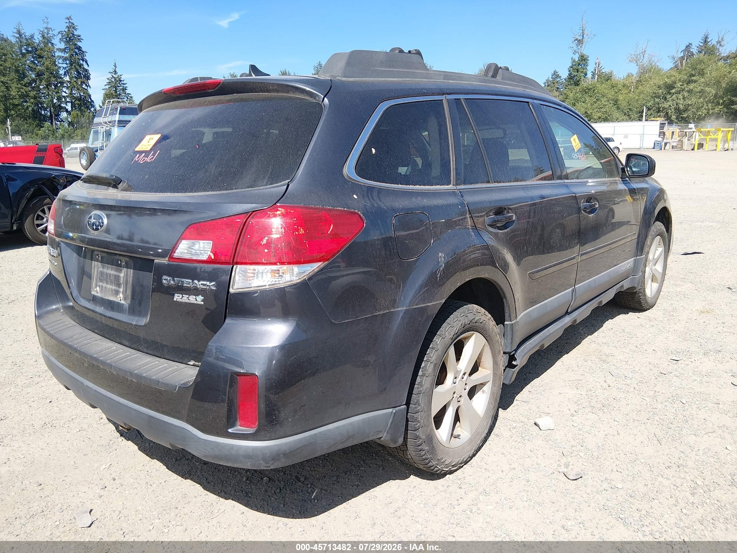 2013 Subaru Outback 2.5i Limited Серый vin: 4S4BRBJC4D3253759