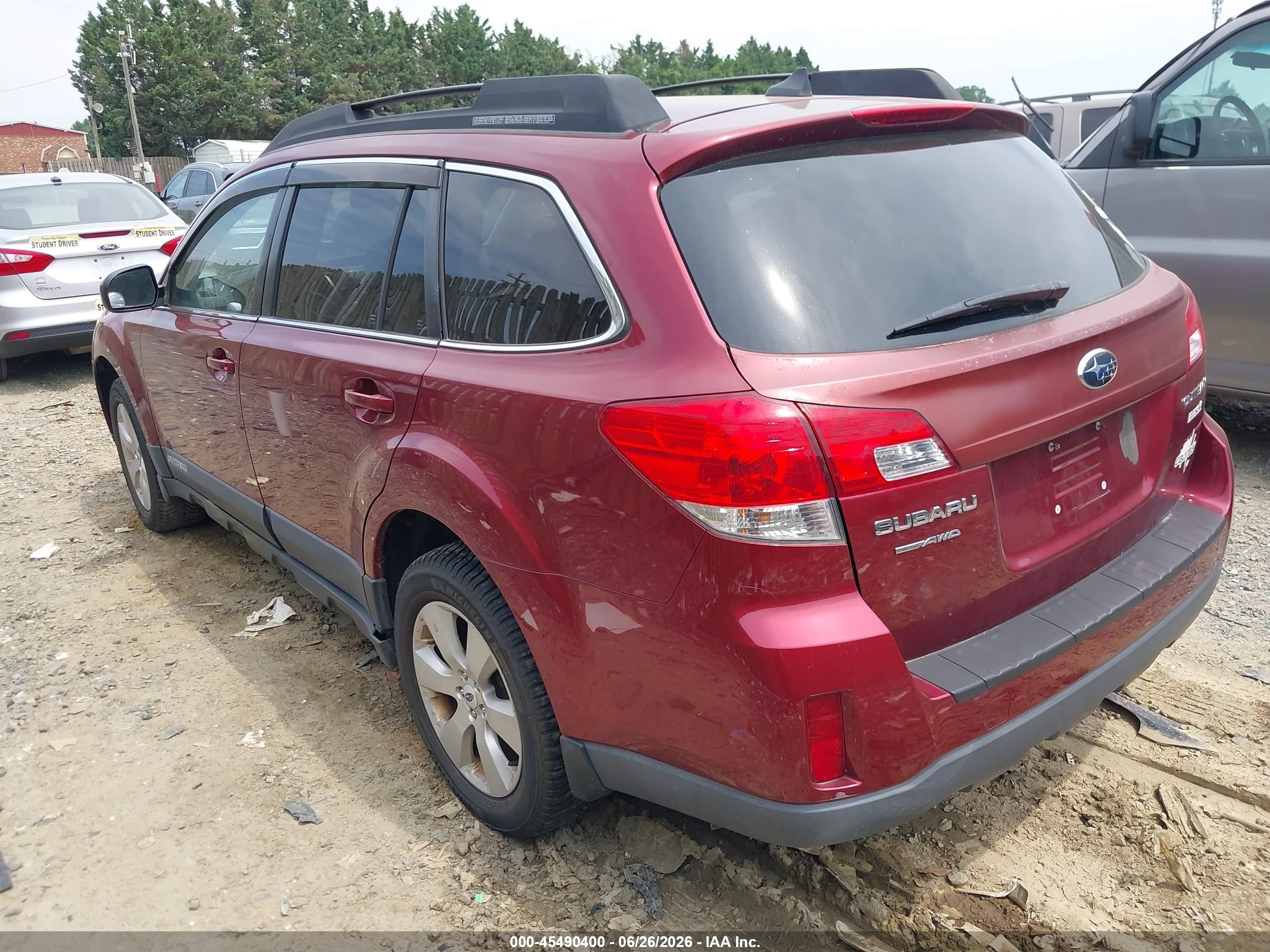 2012 Subaru Outback 2.5i Limited Maroon vin: 4S4BRBJC5C3259973