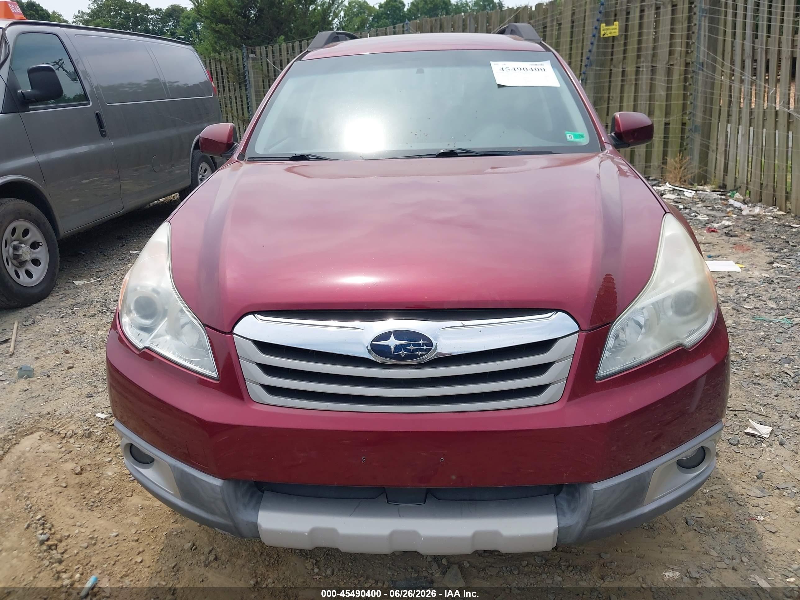 2012 Subaru Outback 2.5i Limited Maroon vin: 4S4BRBJC5C3259973