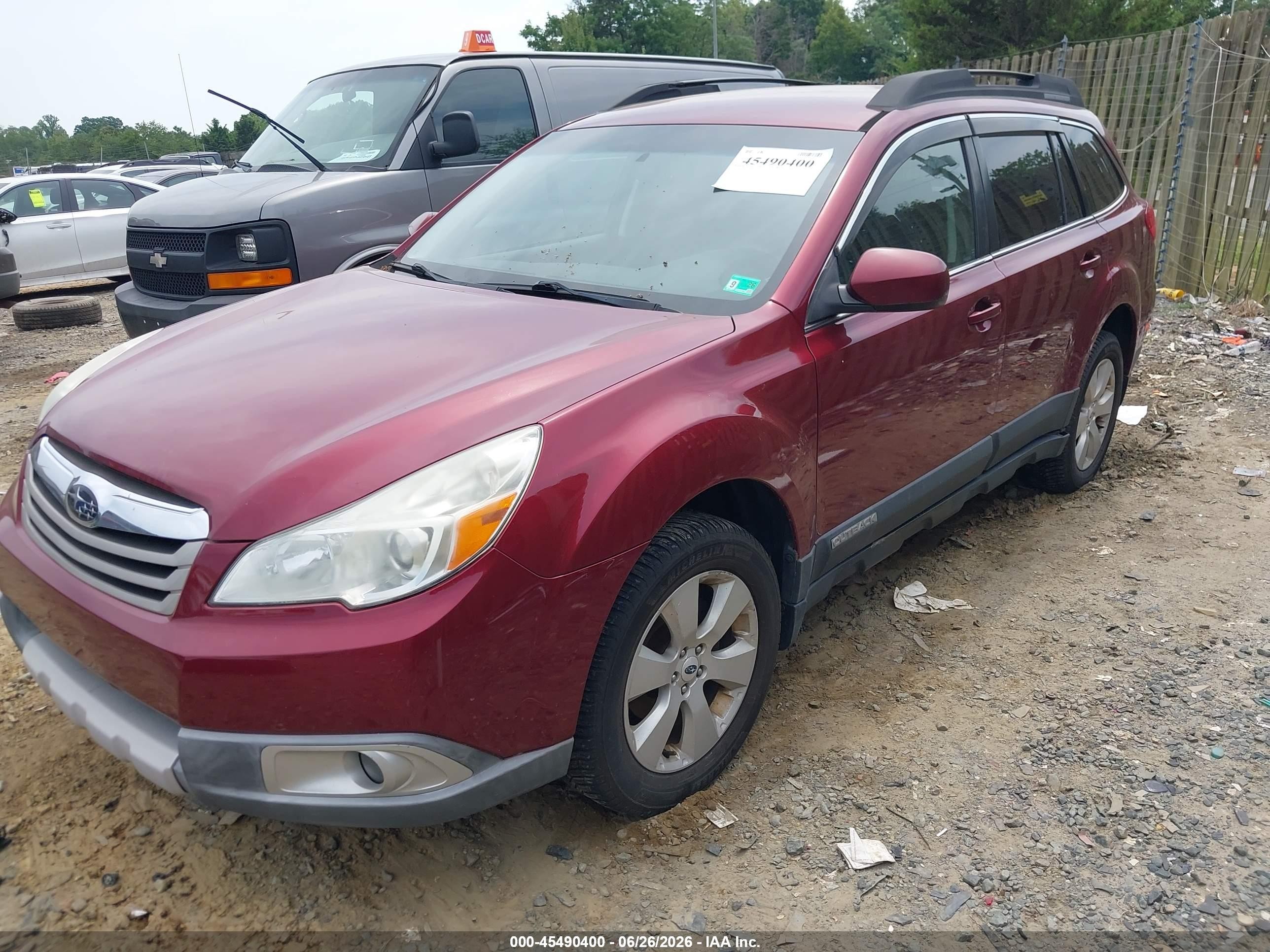 2012 Subaru Outback 2.5i Limited Maroon vin: 4S4BRBJC5C3259973