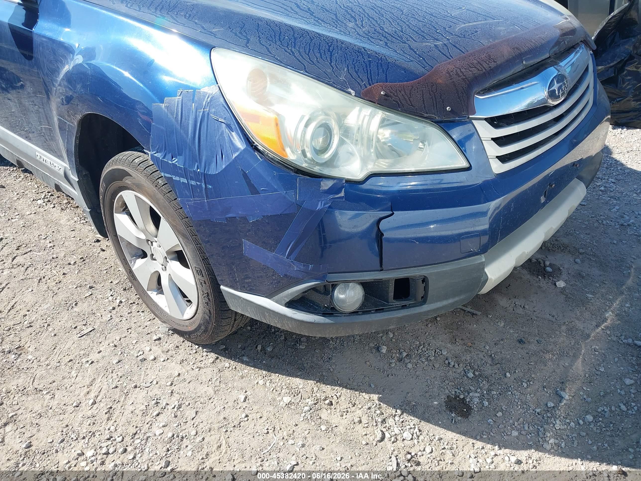 2010 Subaru Outback 2.5i Limited Blue vin: 4S4BRBJC7A3377973
