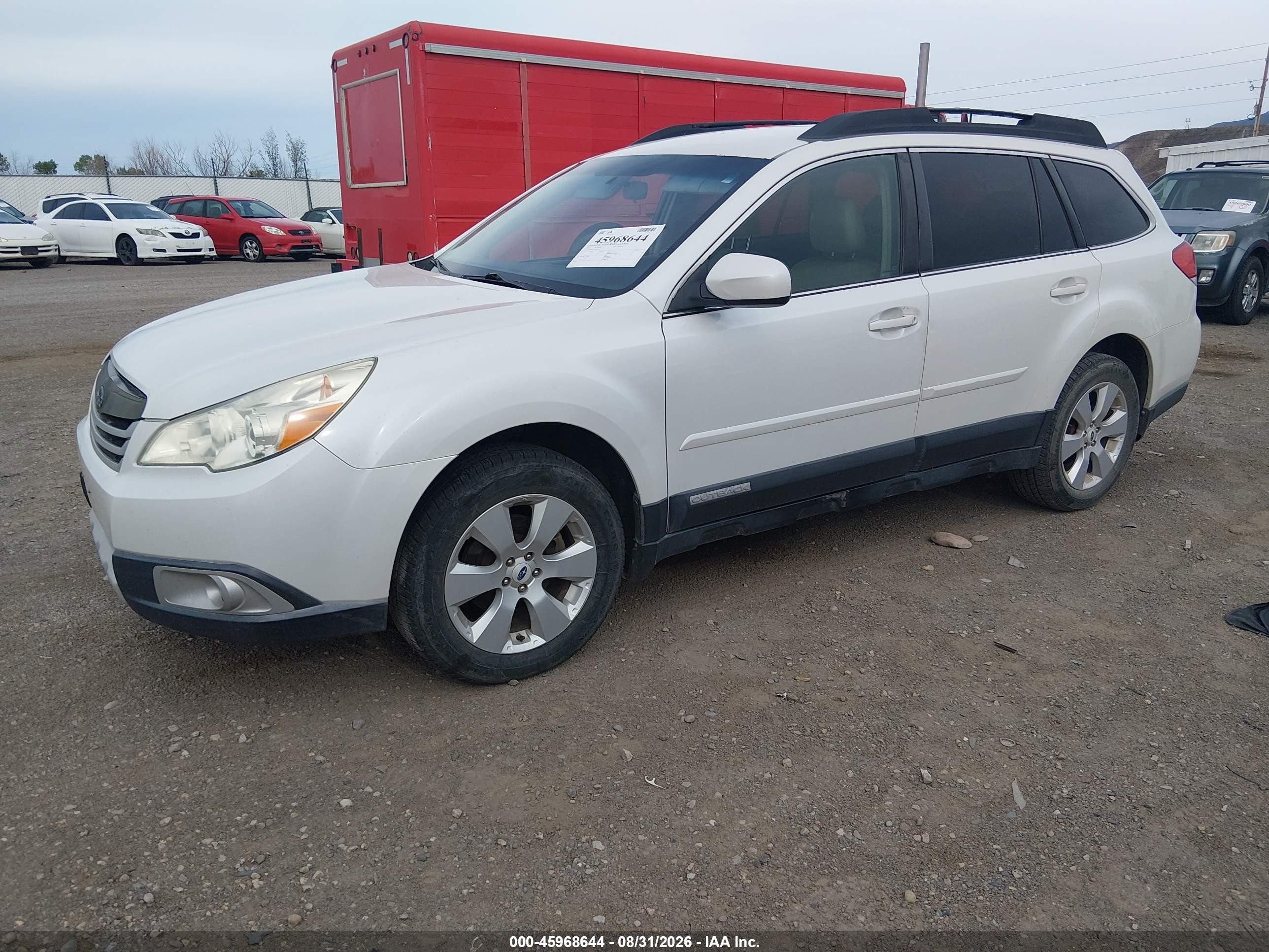 2011 Subaru Outback 2.5i Limited White vin: 4S4BRBJC7B3430933