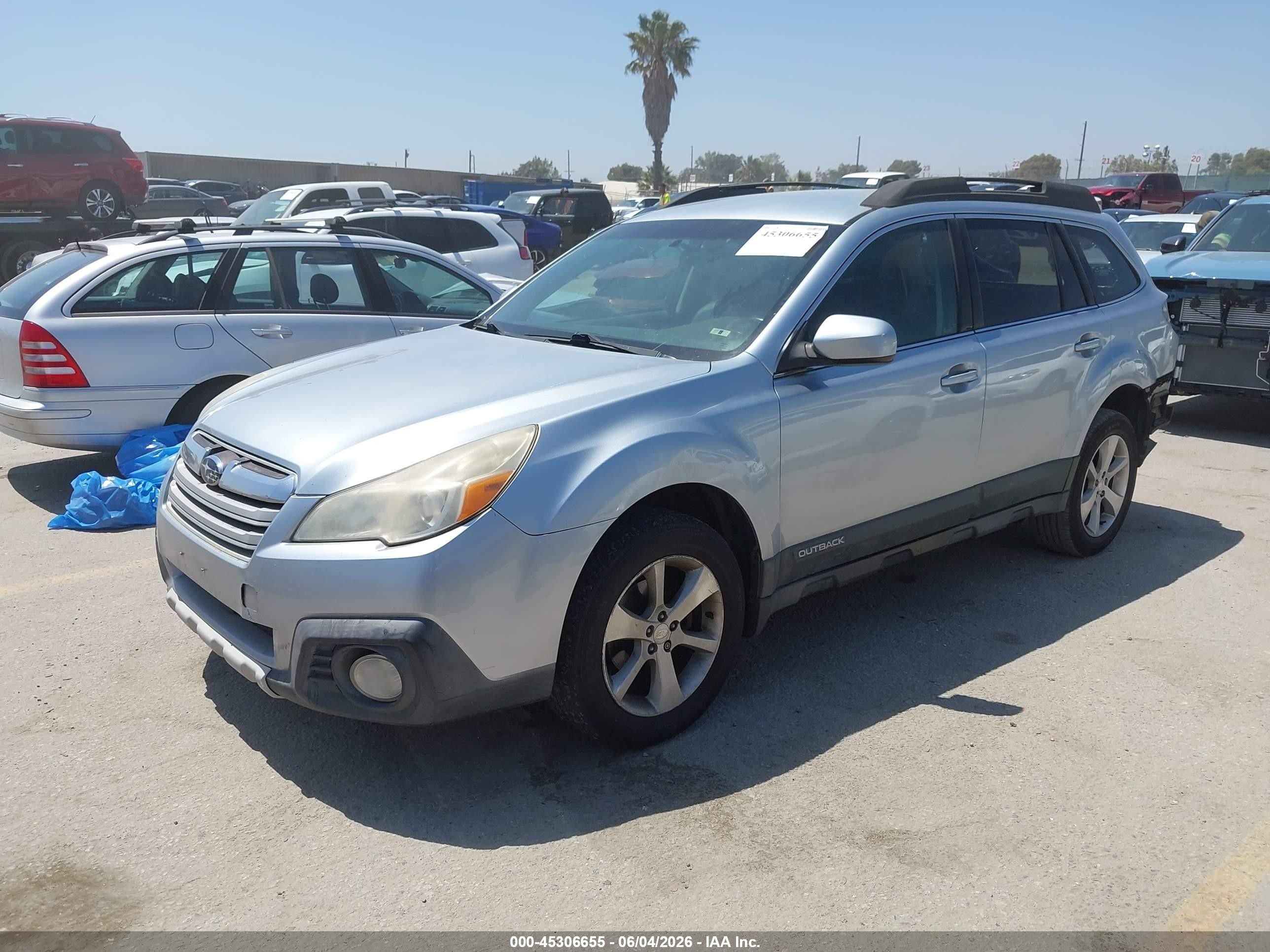 2013 Subaru Outback 2.5i Limited Light Blue vin: 4S4BRBJC7D3216172