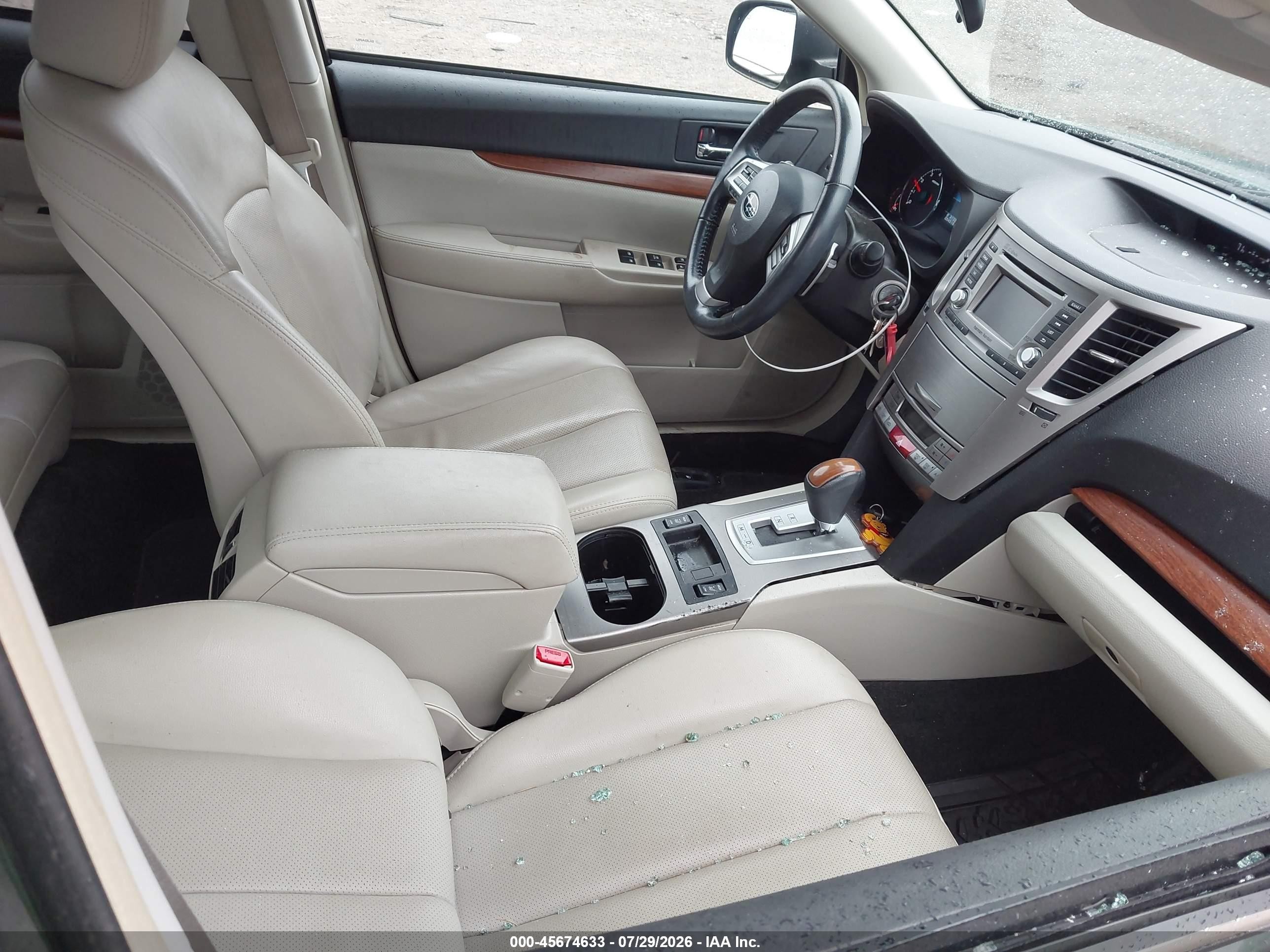 2013 Subaru Outback 2.5i Limited Green vin: 4S4BRBJC8D3297893
