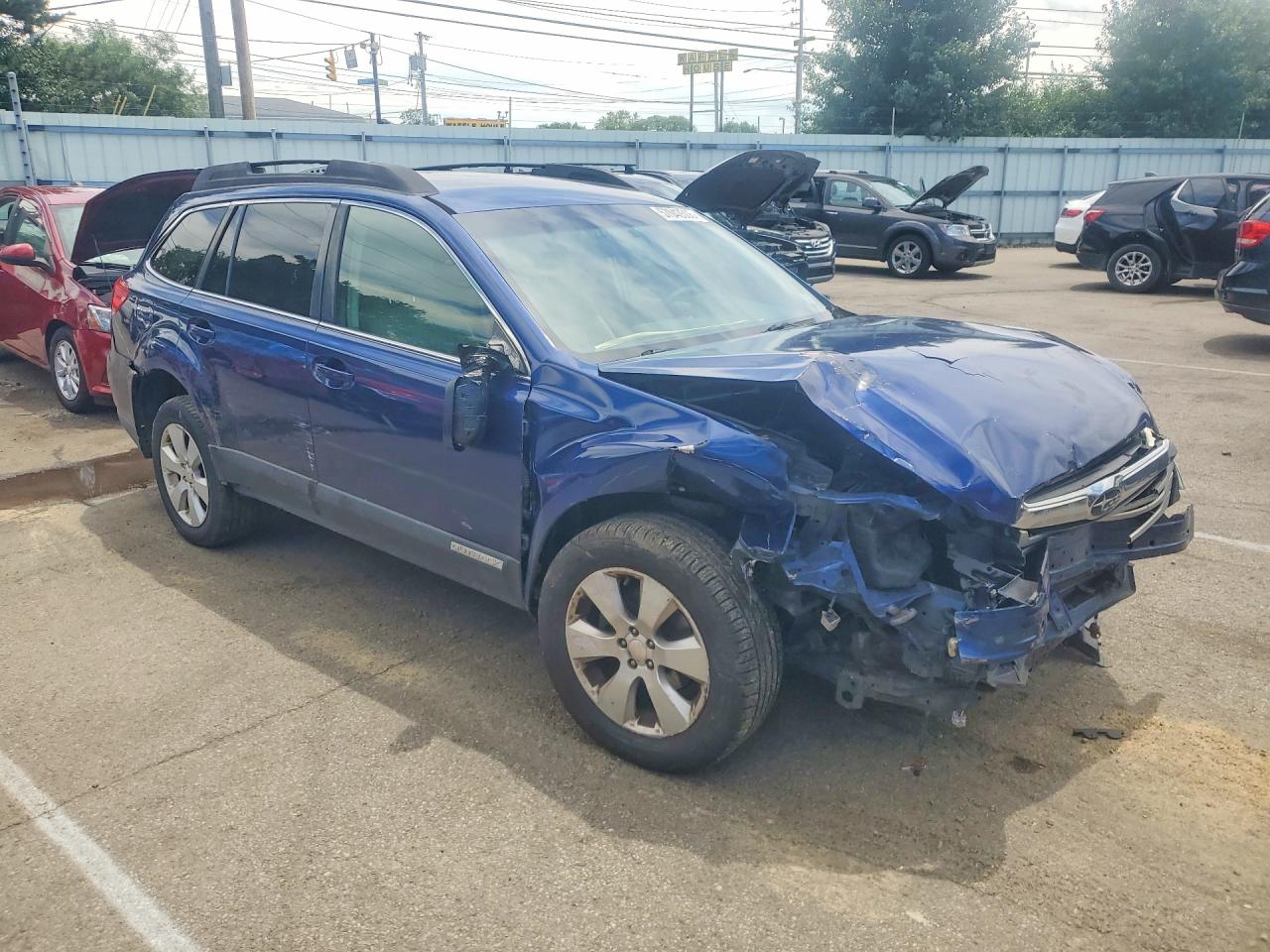 2010 Subaru Outback 2.5i Limited Blue vin: 4S4BRBJCXA3345101
