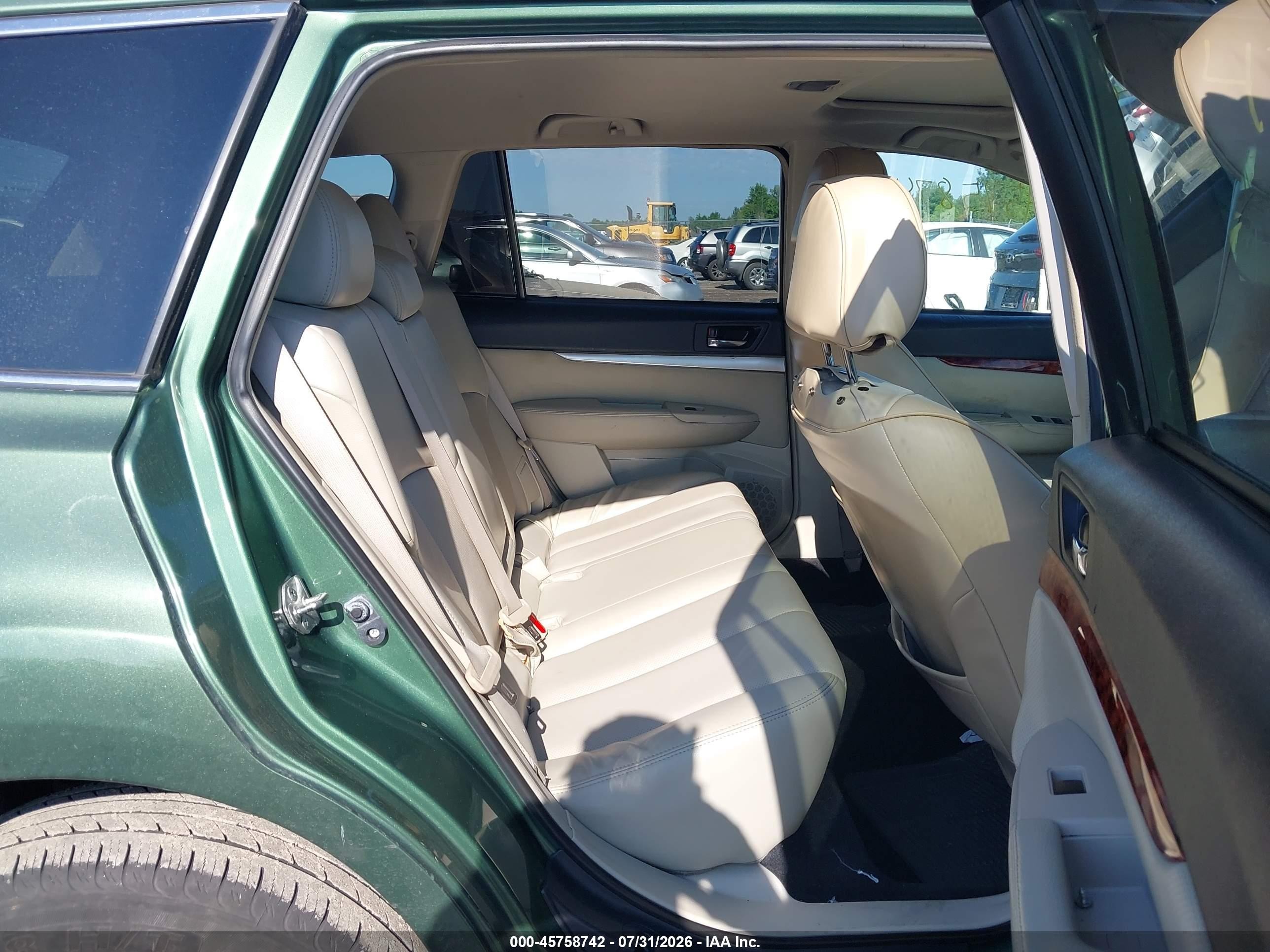 2010 Subaru Outback 2.5i Limited Зеленый vin: 4S4BRBKC0A3327043