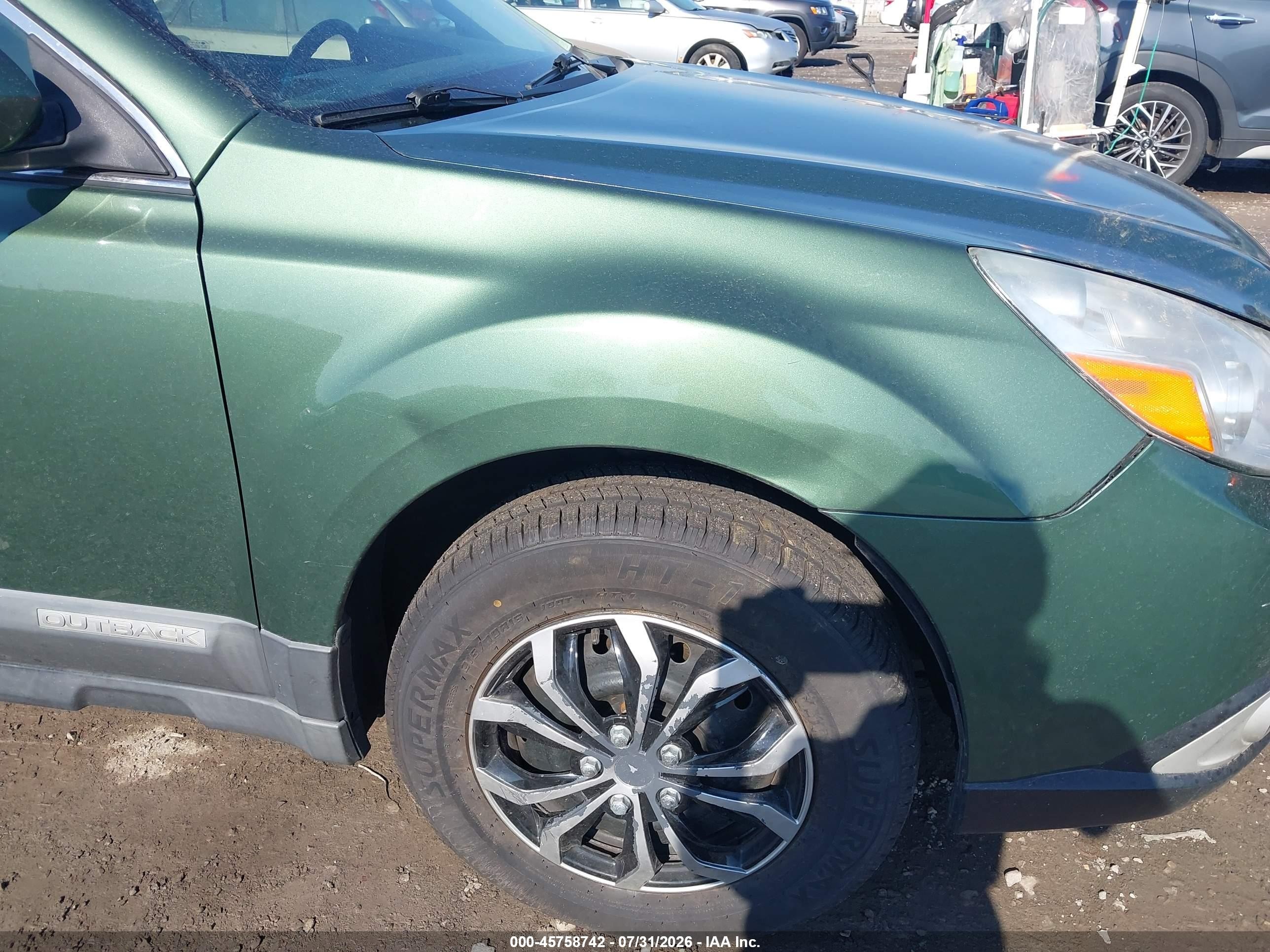2010 Subaru Outback 2.5i Limited Зеленый vin: 4S4BRBKC0A3327043
