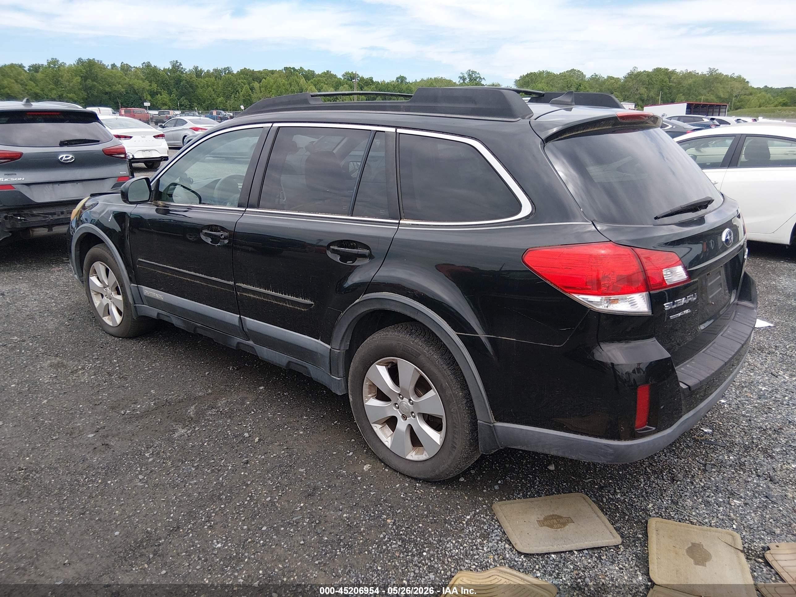 2011 Subaru Outback 2.5i Limited Black vin: 4S4BRBKC0B3405936