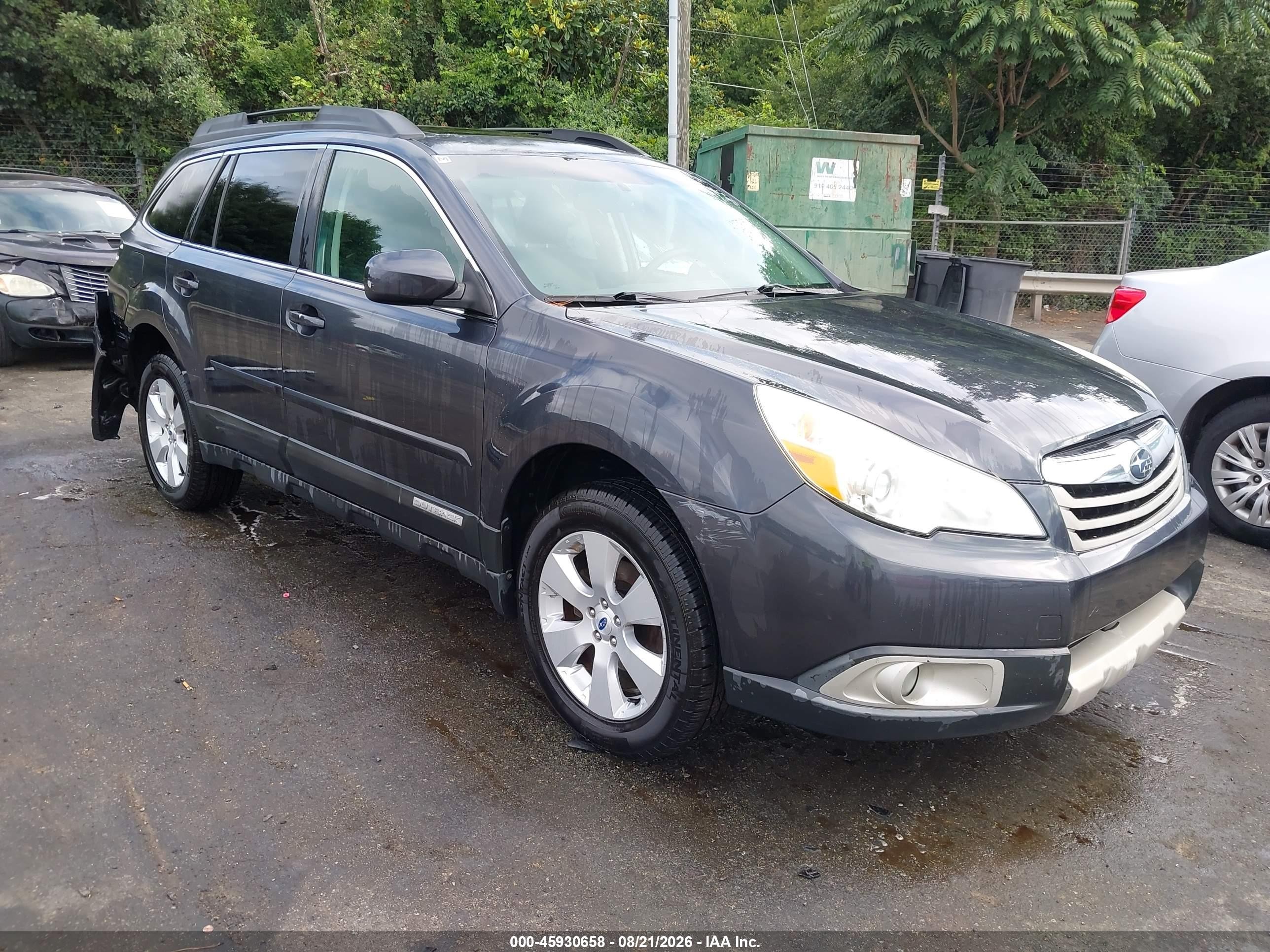 2012 Subaru Outback 2.5i Limited Gray vin: 4S4BRBKC0C3202529