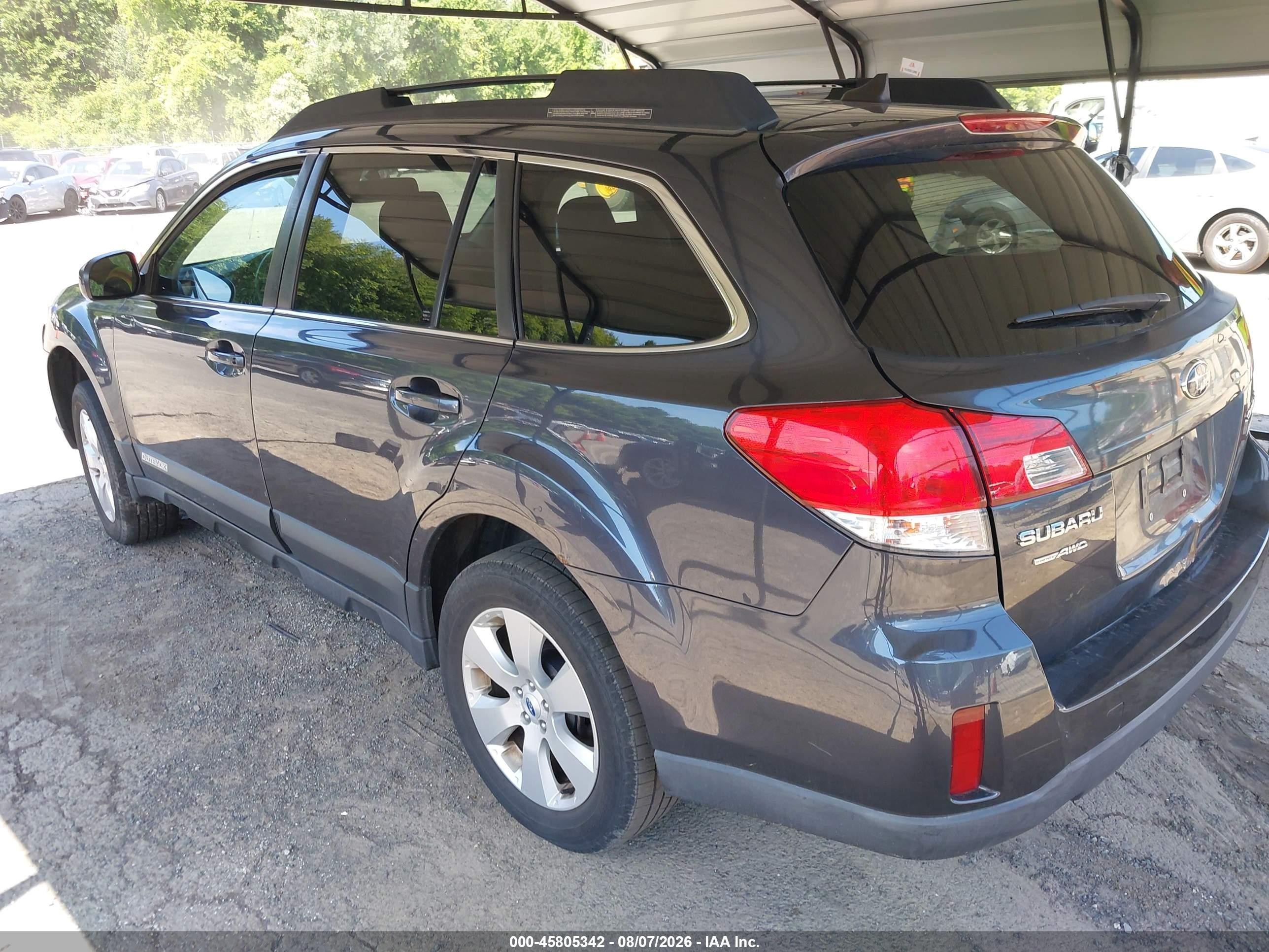 2012 Subaru Outback 2.5i Limited Серый vin: 4S4BRBKC0C3286948