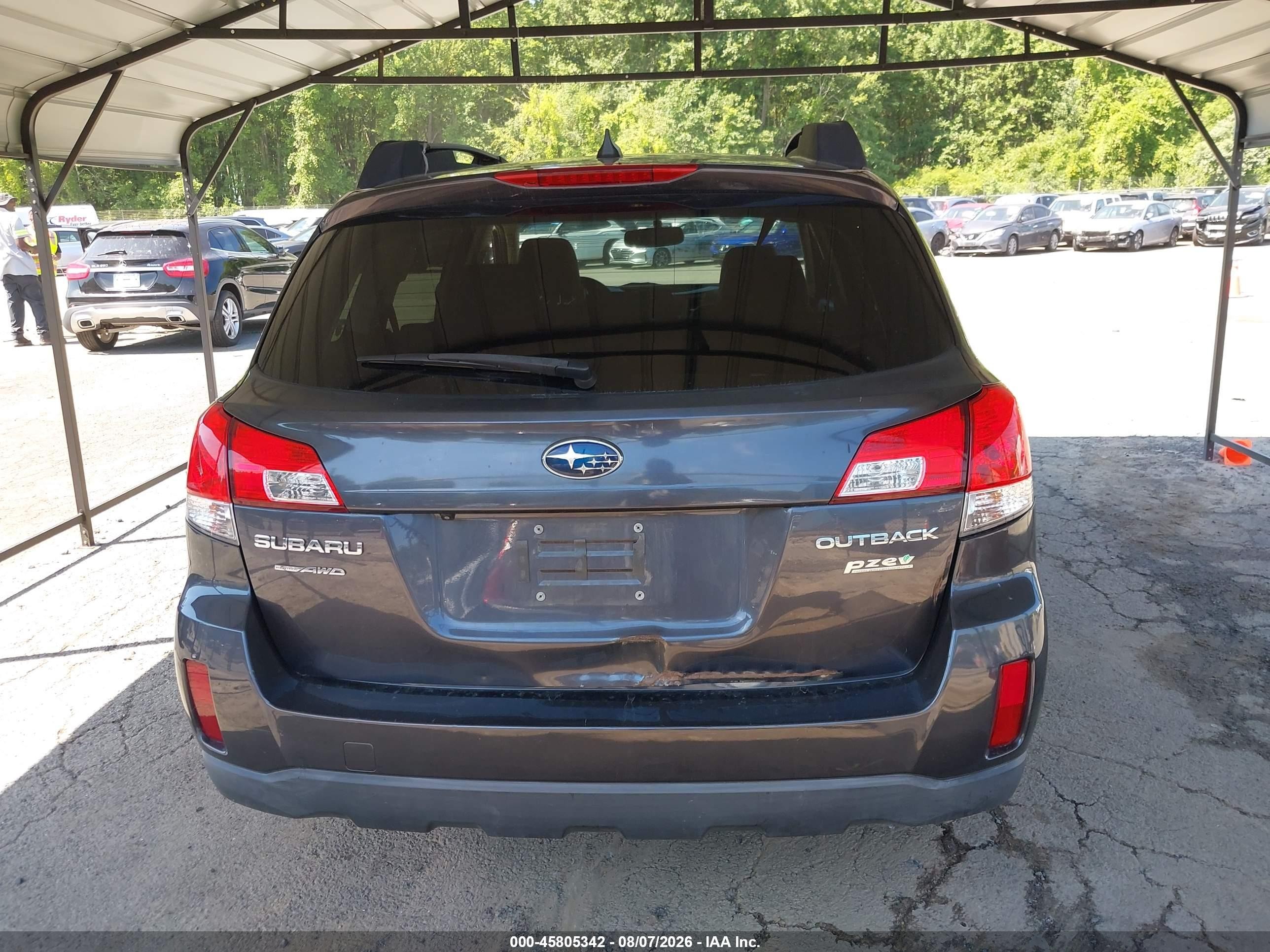 2012 Subaru Outback 2.5i Limited Серый vin: 4S4BRBKC0C3286948