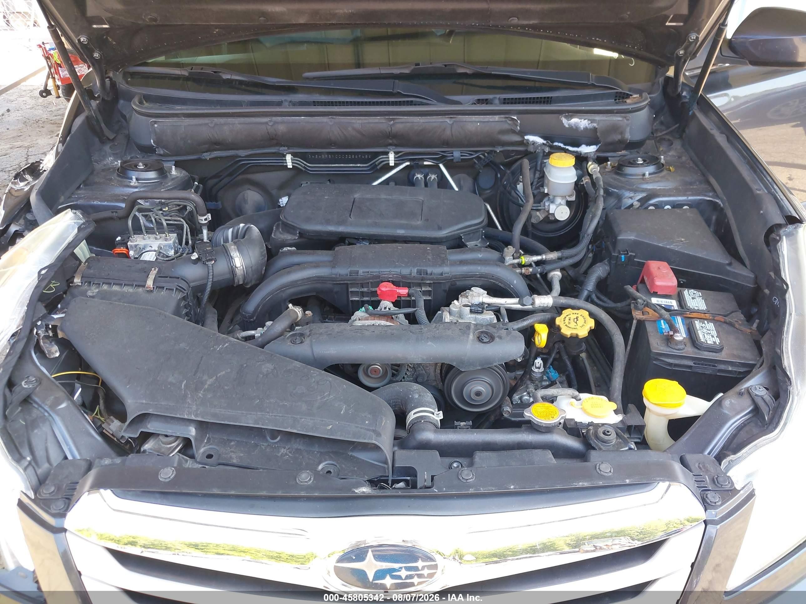 2012 Subaru Outback 2.5i Limited Серый vin: 4S4BRBKC0C3286948