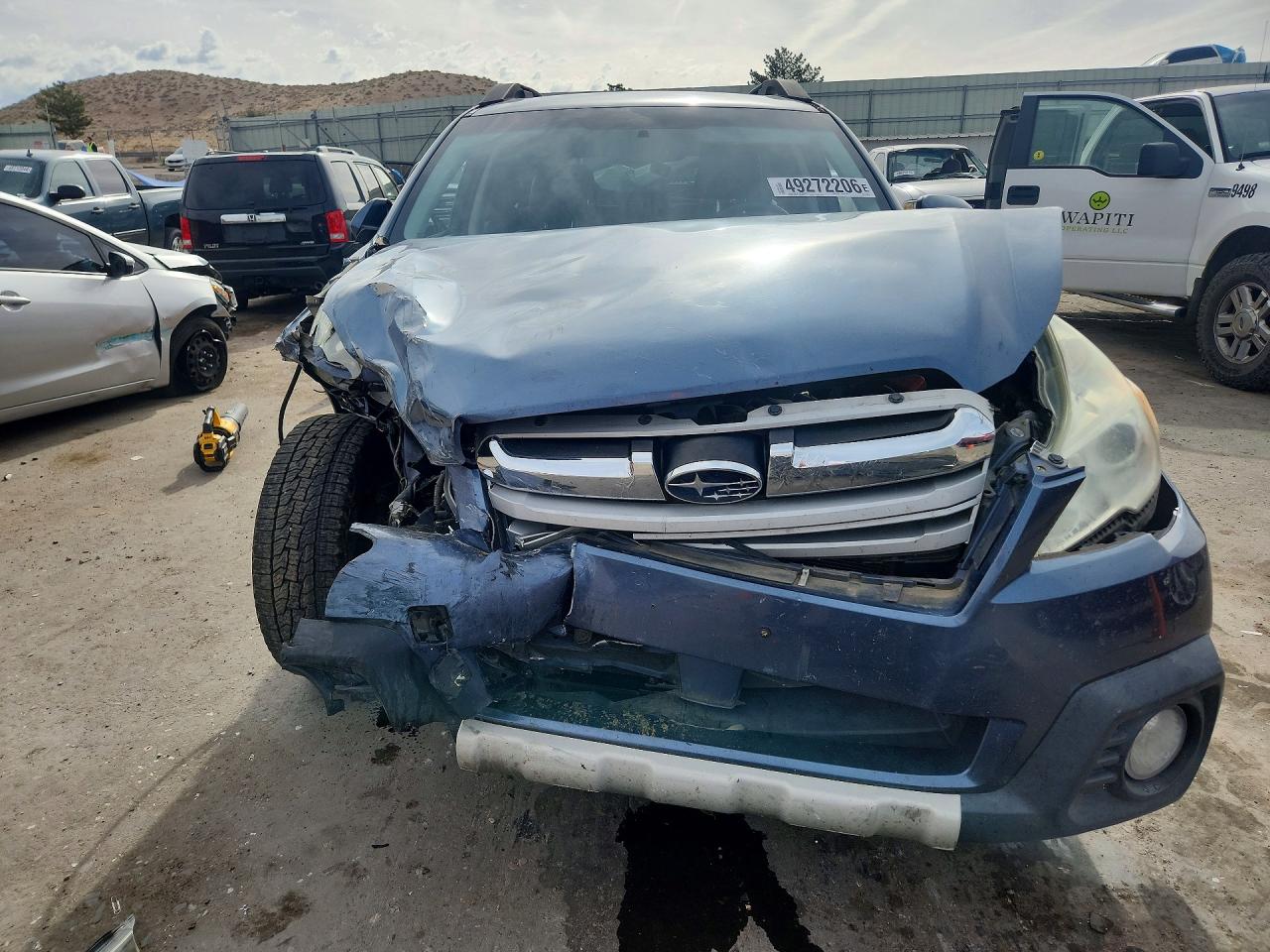 2013 Subaru Outback 2.5i Limited Blue vin: 4S4BRBKC0D3229554