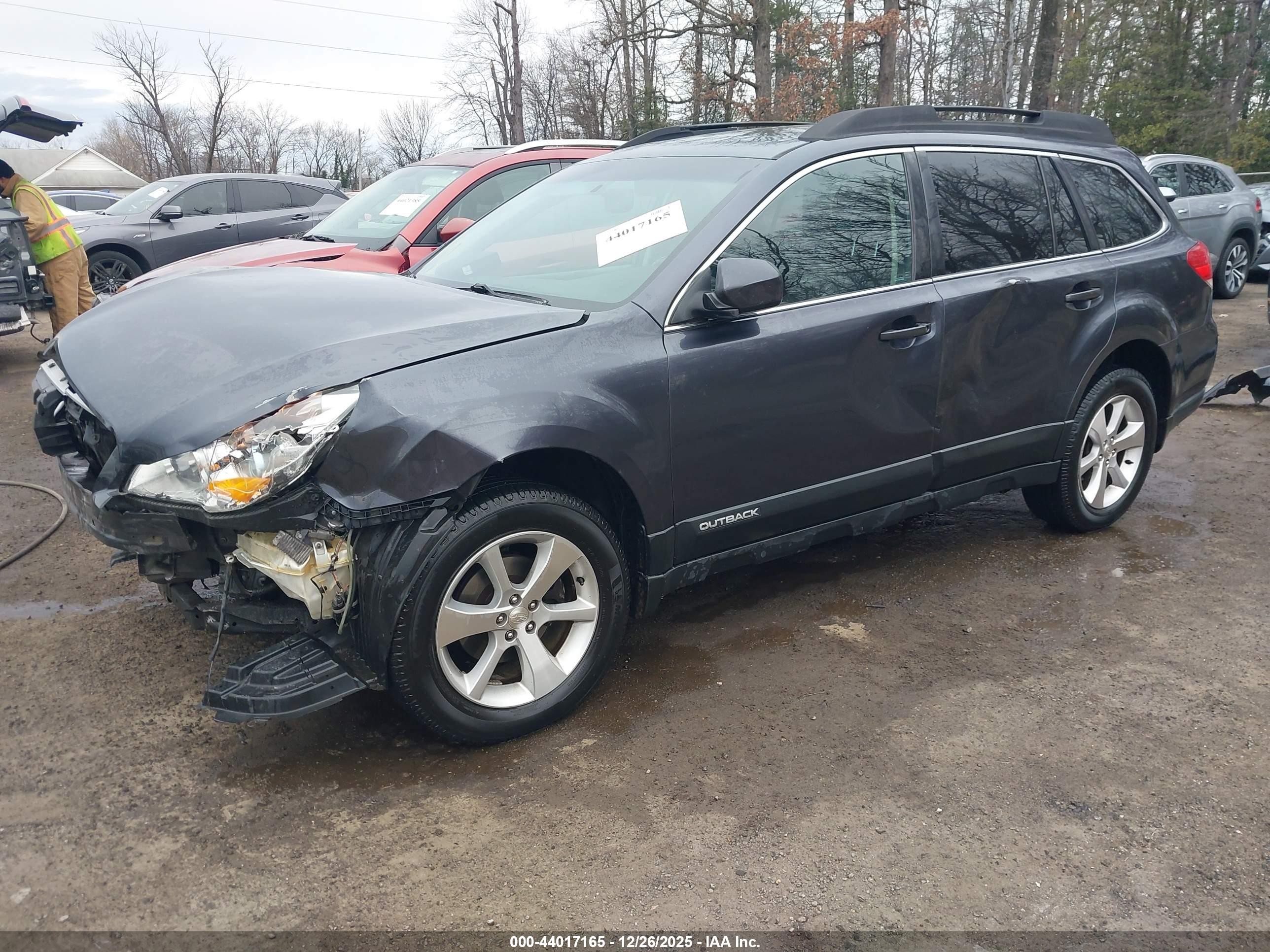 2013 Subaru Outback 2.5i Limited Gray vin: 4S4BRBKC0D3290788