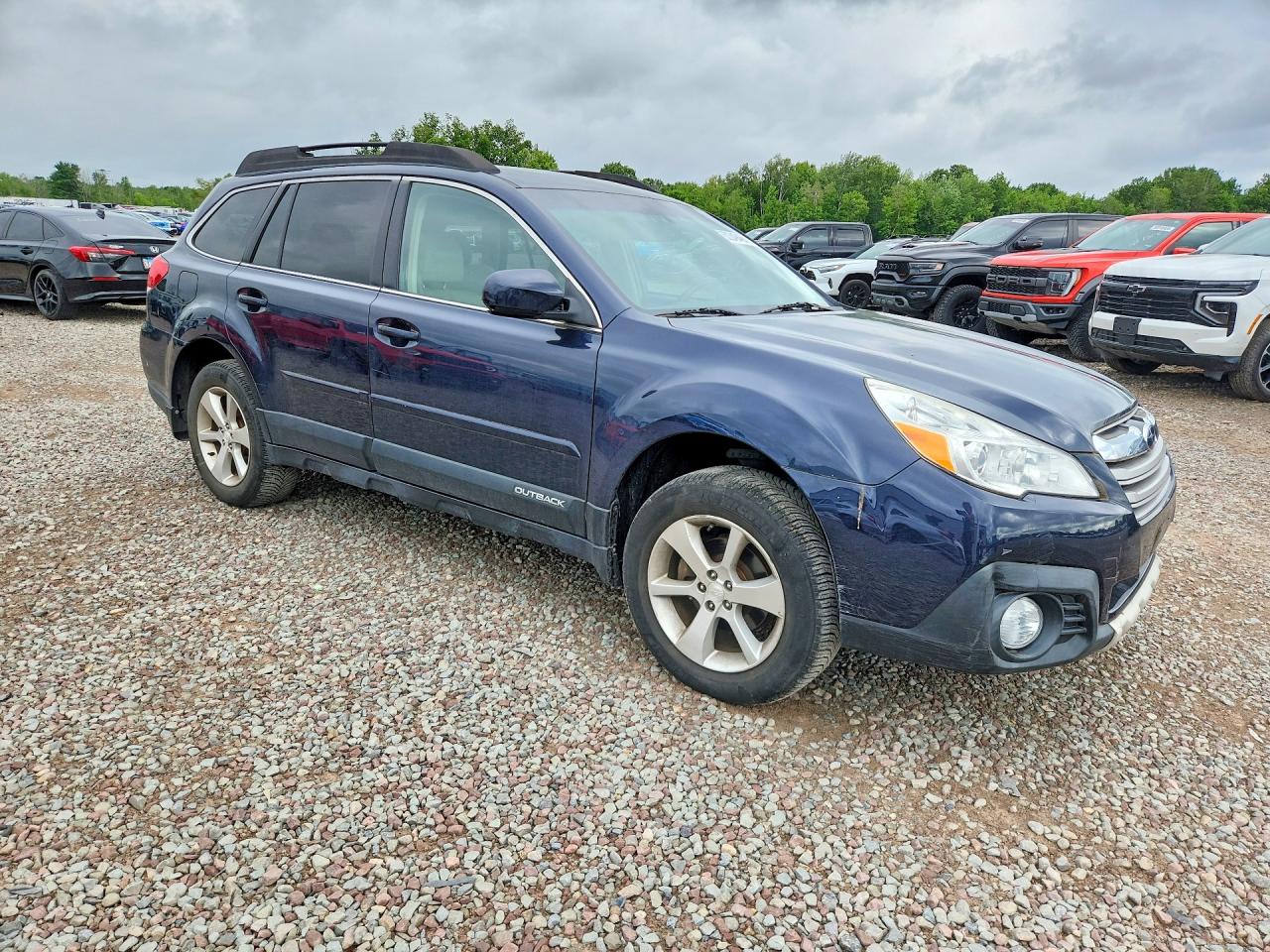 2013 Subaru Outback 2.5i Limited Blue vin: 4S4BRBKC0D3295540