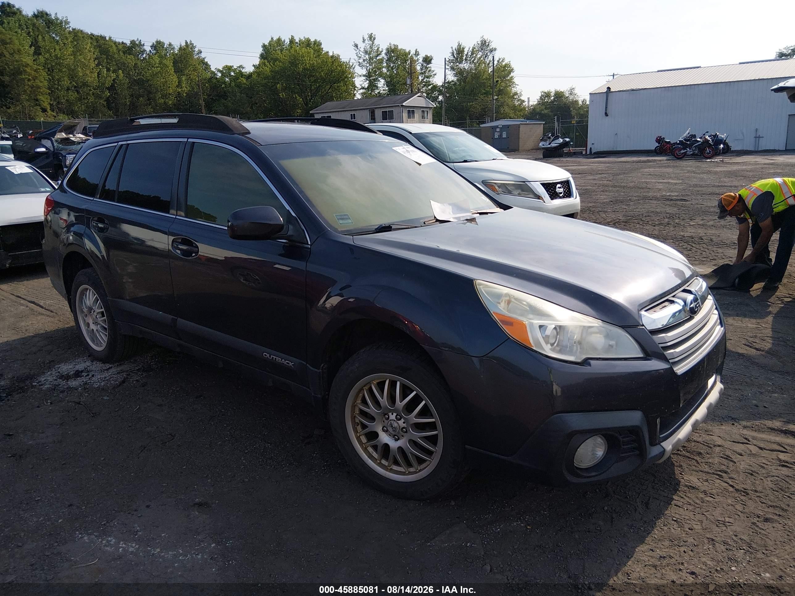 2013 Subaru Outback 2.5i Limited Gray vin: 4S4BRBKC0D3309551