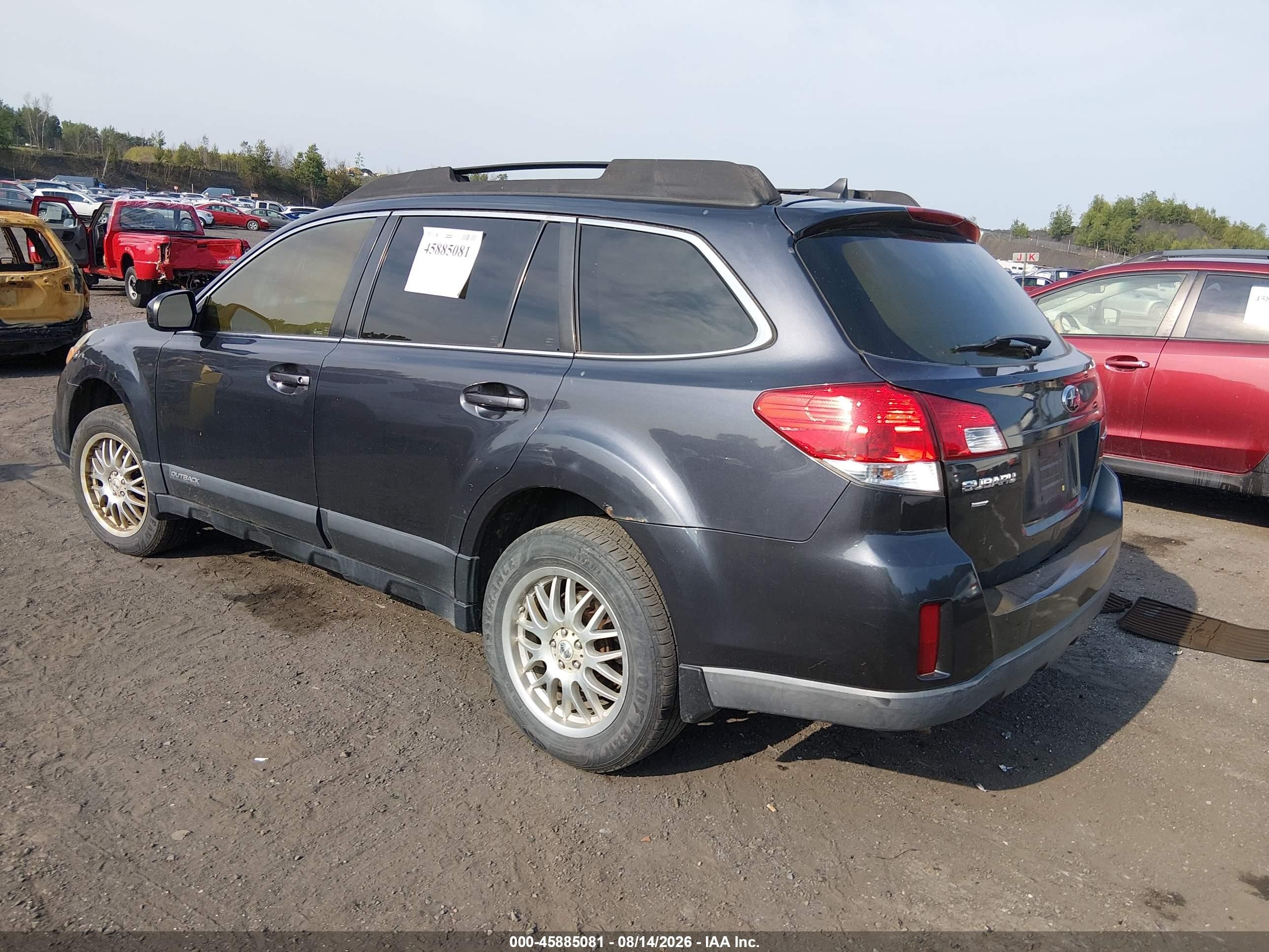 2013 Subaru Outback 2.5i Limited Gray vin: 4S4BRBKC0D3309551