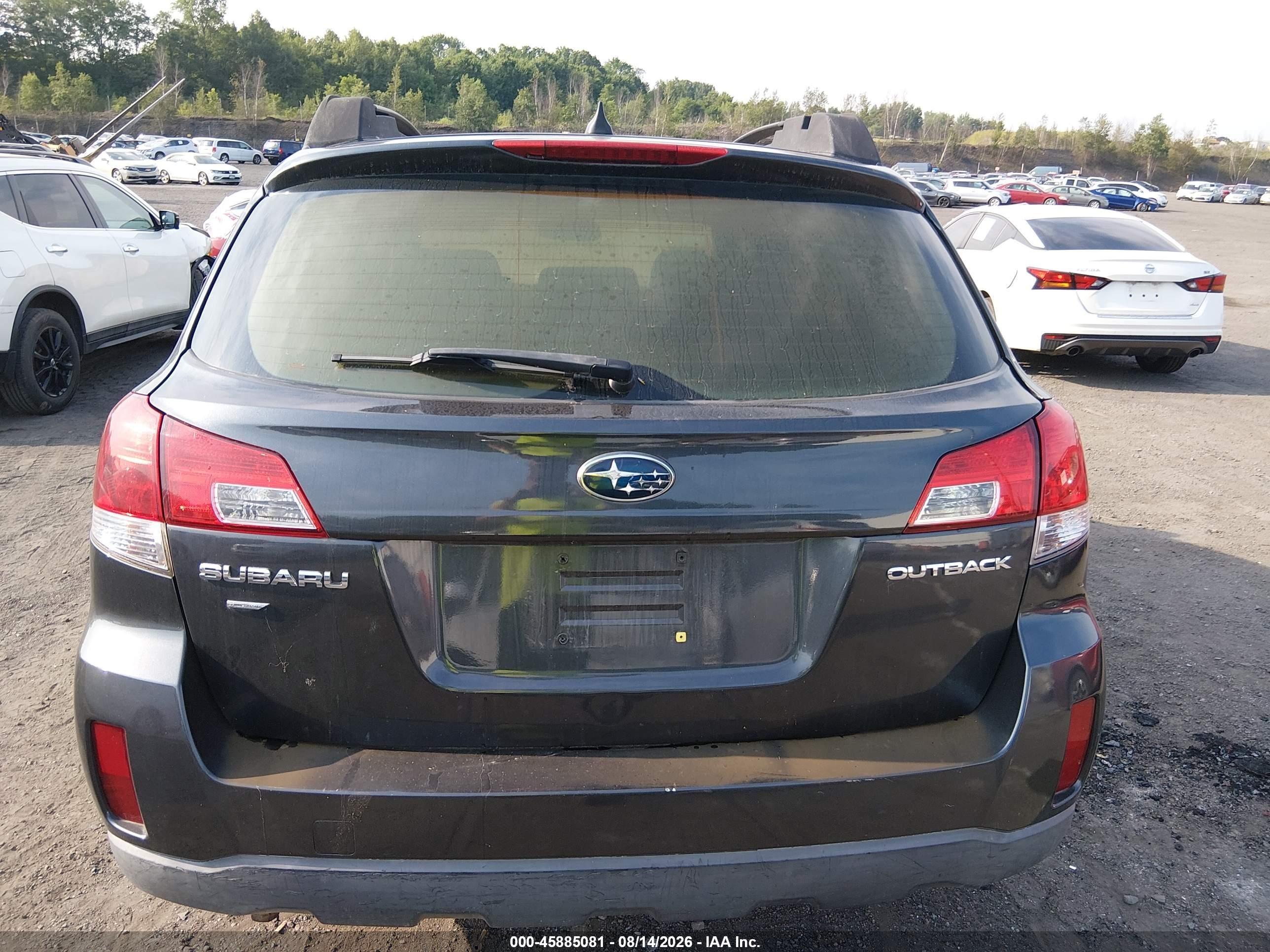 2013 Subaru Outback 2.5i Limited Gray vin: 4S4BRBKC0D3309551