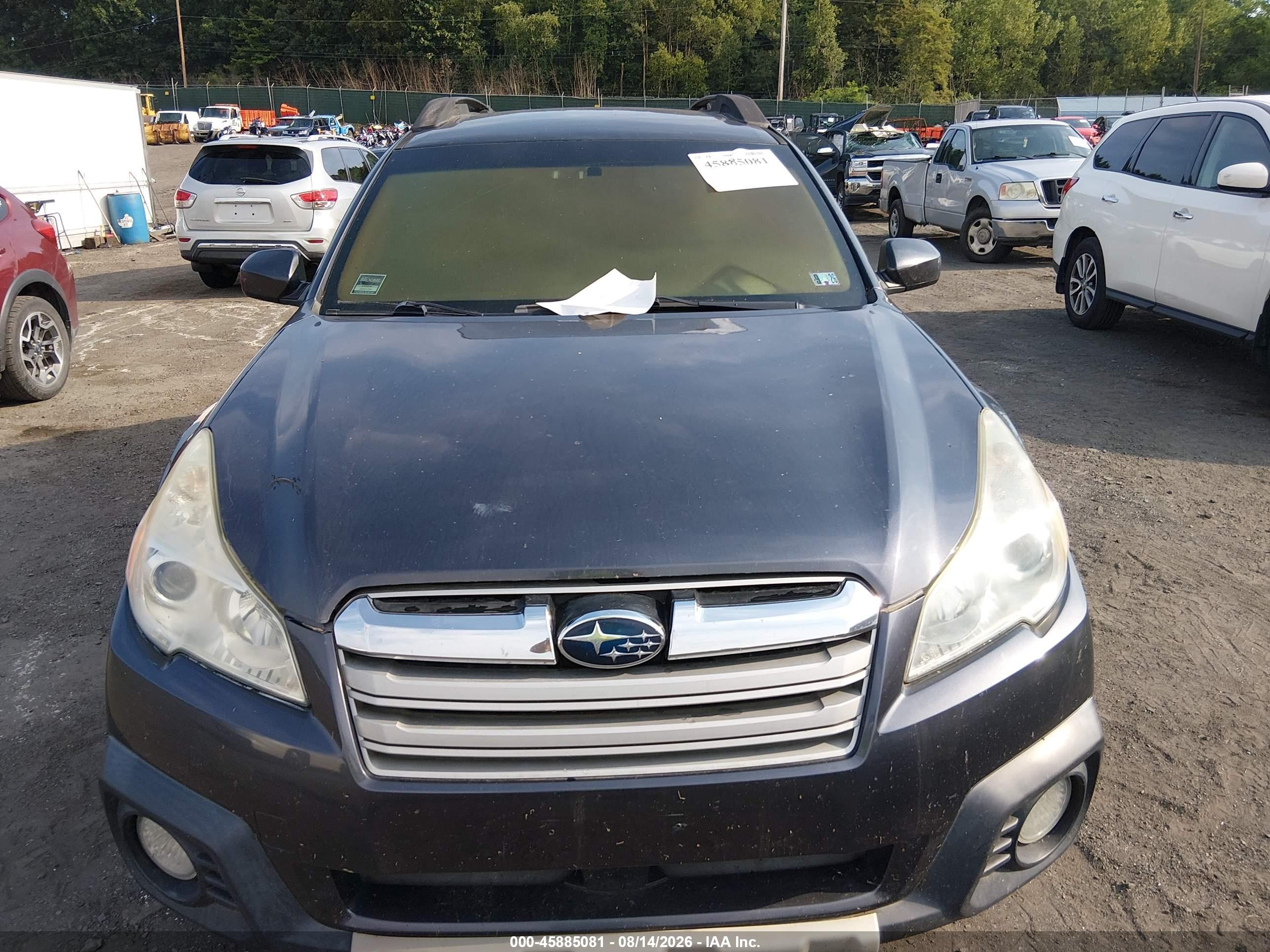 2013 Subaru Outback 2.5i Limited Gray vin: 4S4BRBKC0D3309551