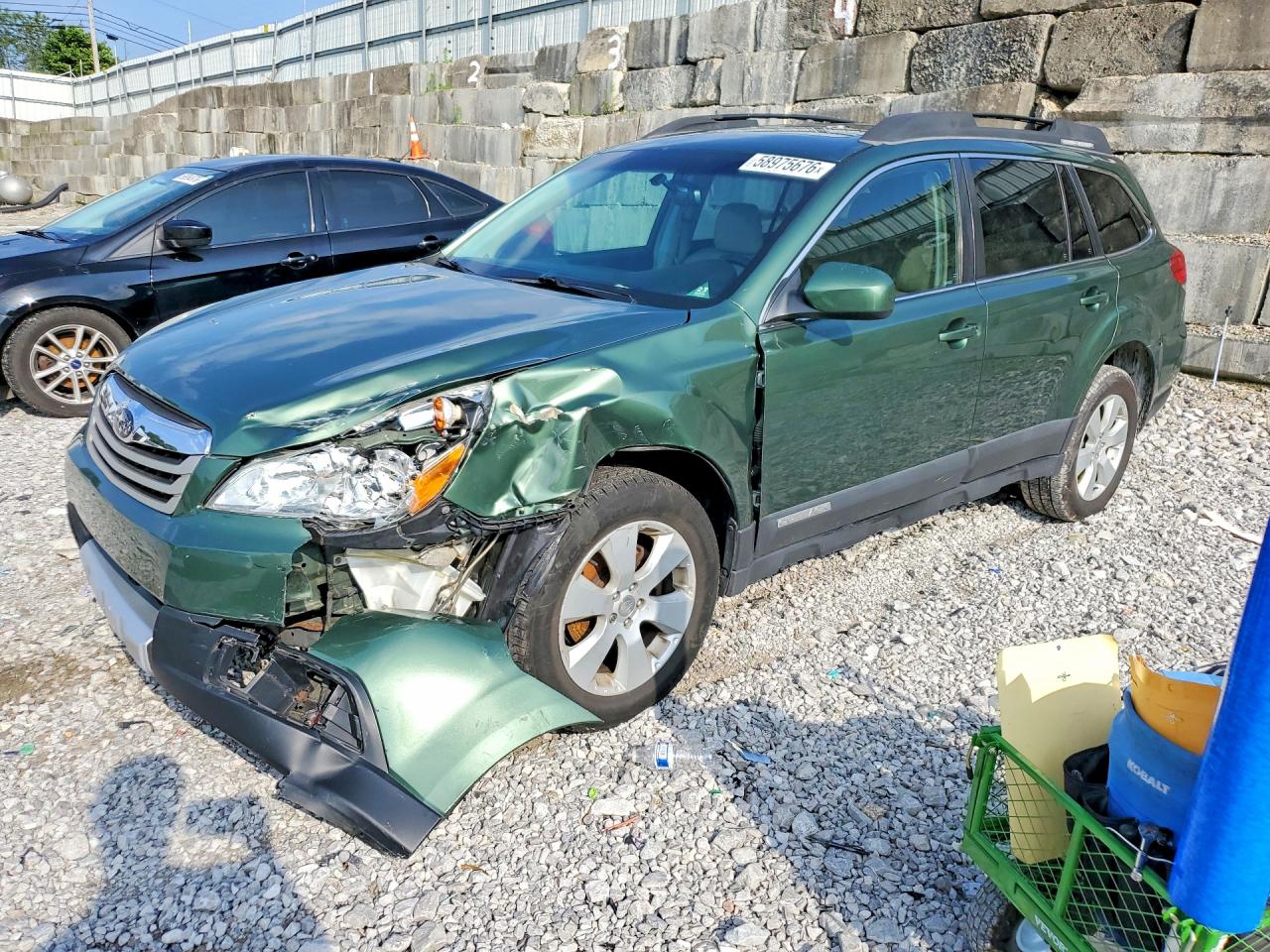 2010 Subaru Outback 2.5i Limited Зеленый vin: 4S4BRBKC1A3344093