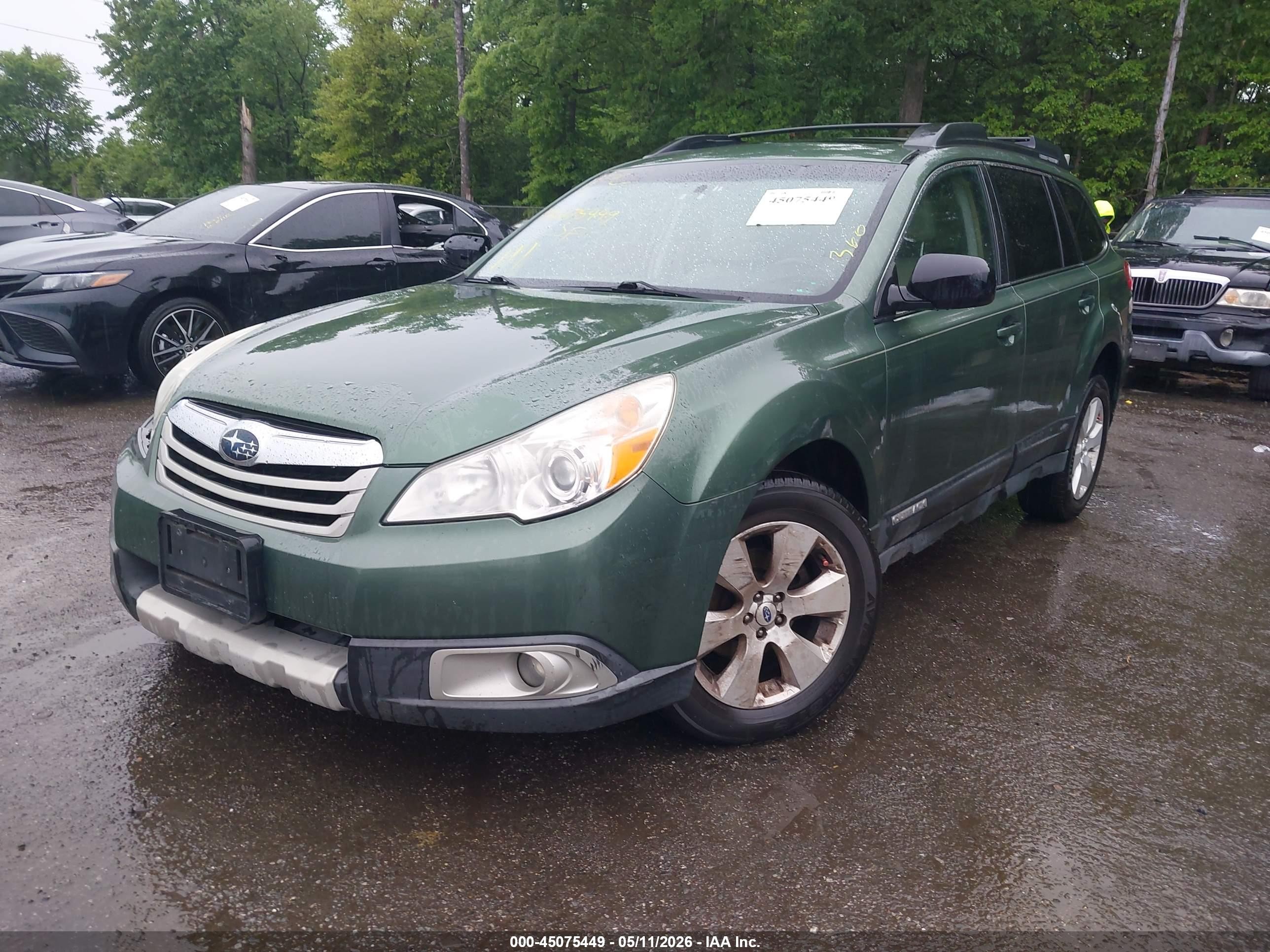 2012 Subaru Outback 2.5i Limited Green vin: 4S4BRBKC1C3231831