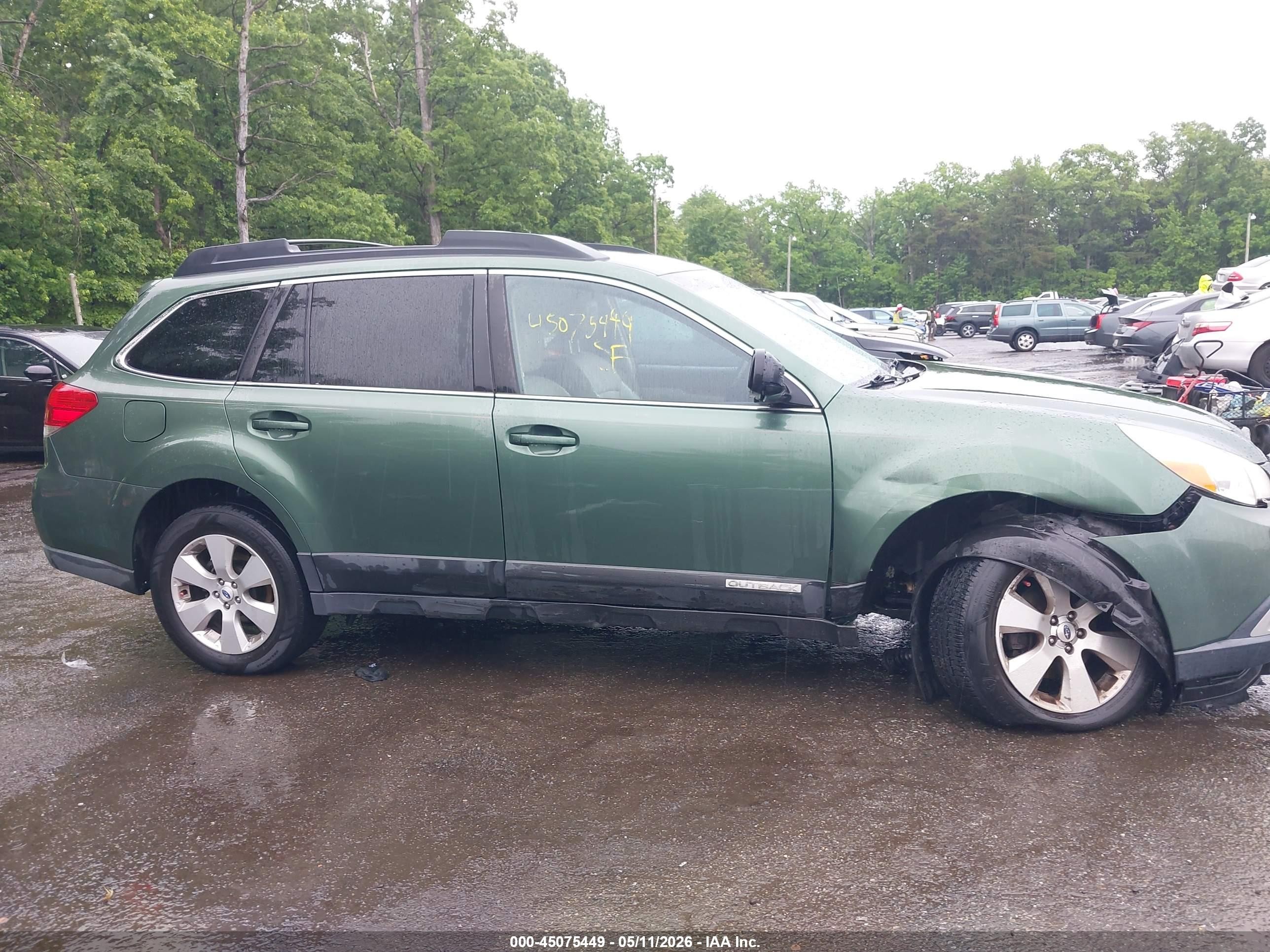 2012 Subaru Outback 2.5i Limited Green vin: 4S4BRBKC1C3231831