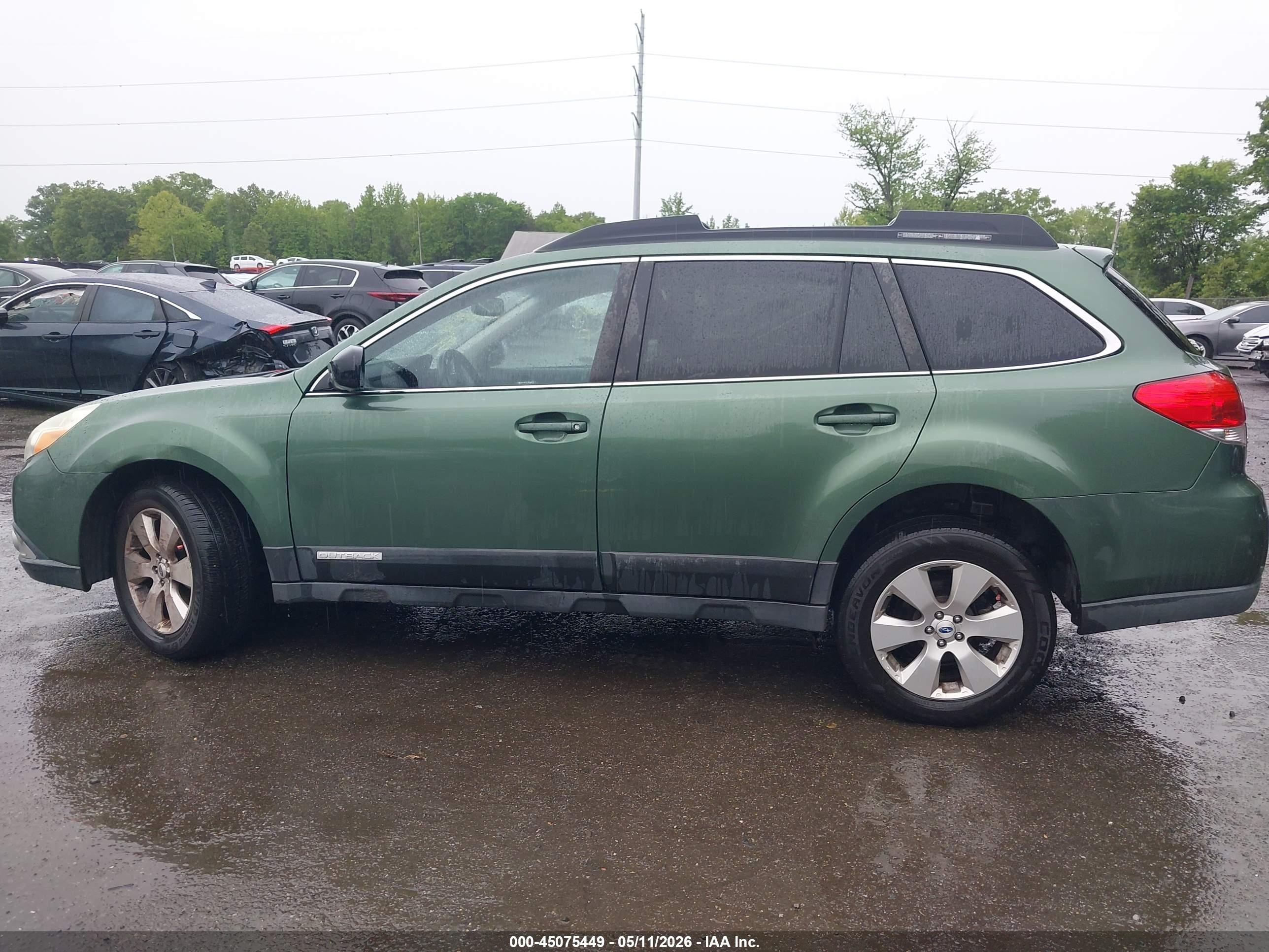 2012 Subaru Outback 2.5i Limited Green vin: 4S4BRBKC1C3231831