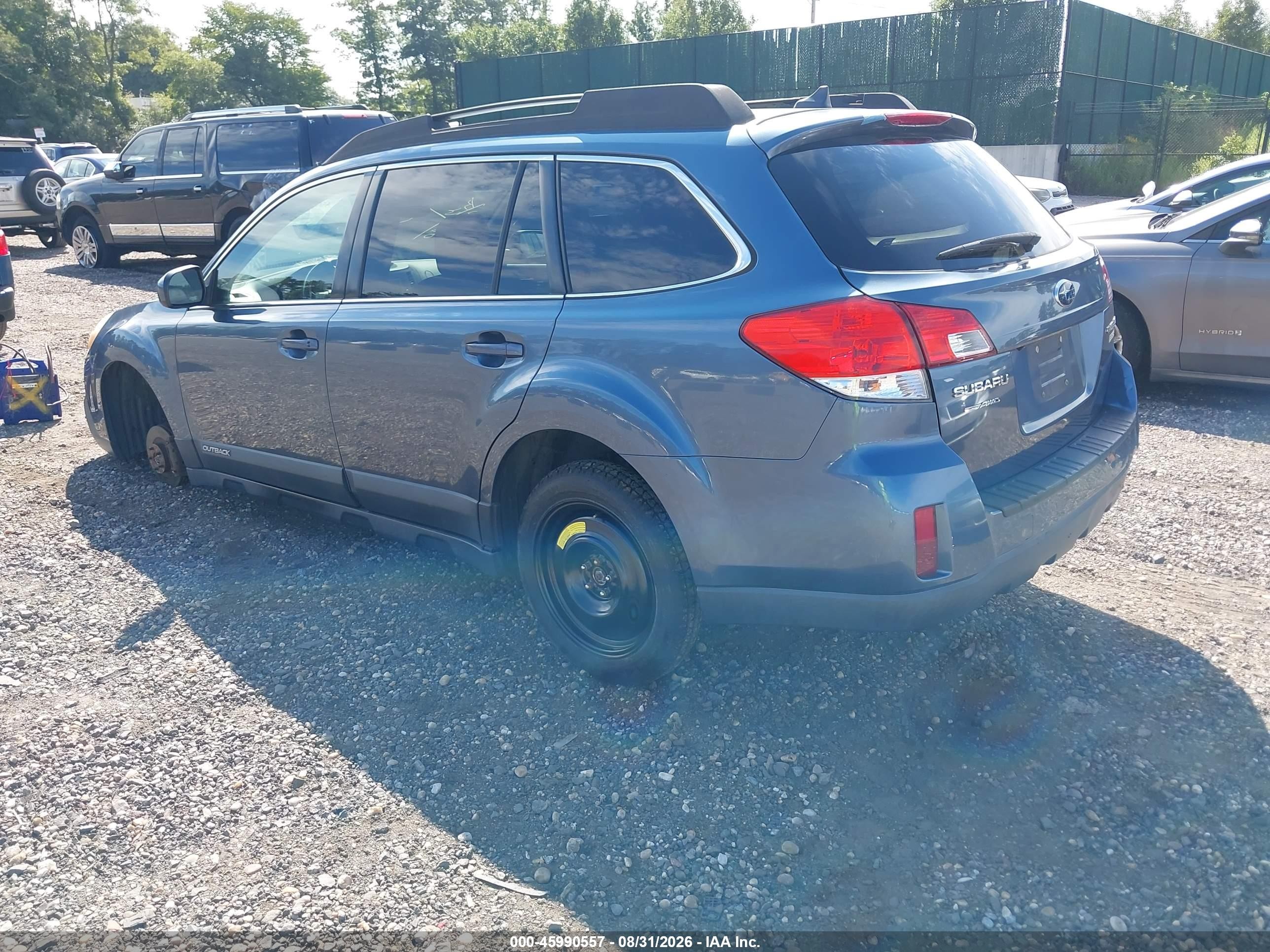 2013 Subaru Outback 2.5i Limited Blue vin: 4S4BRBKC1D3319098